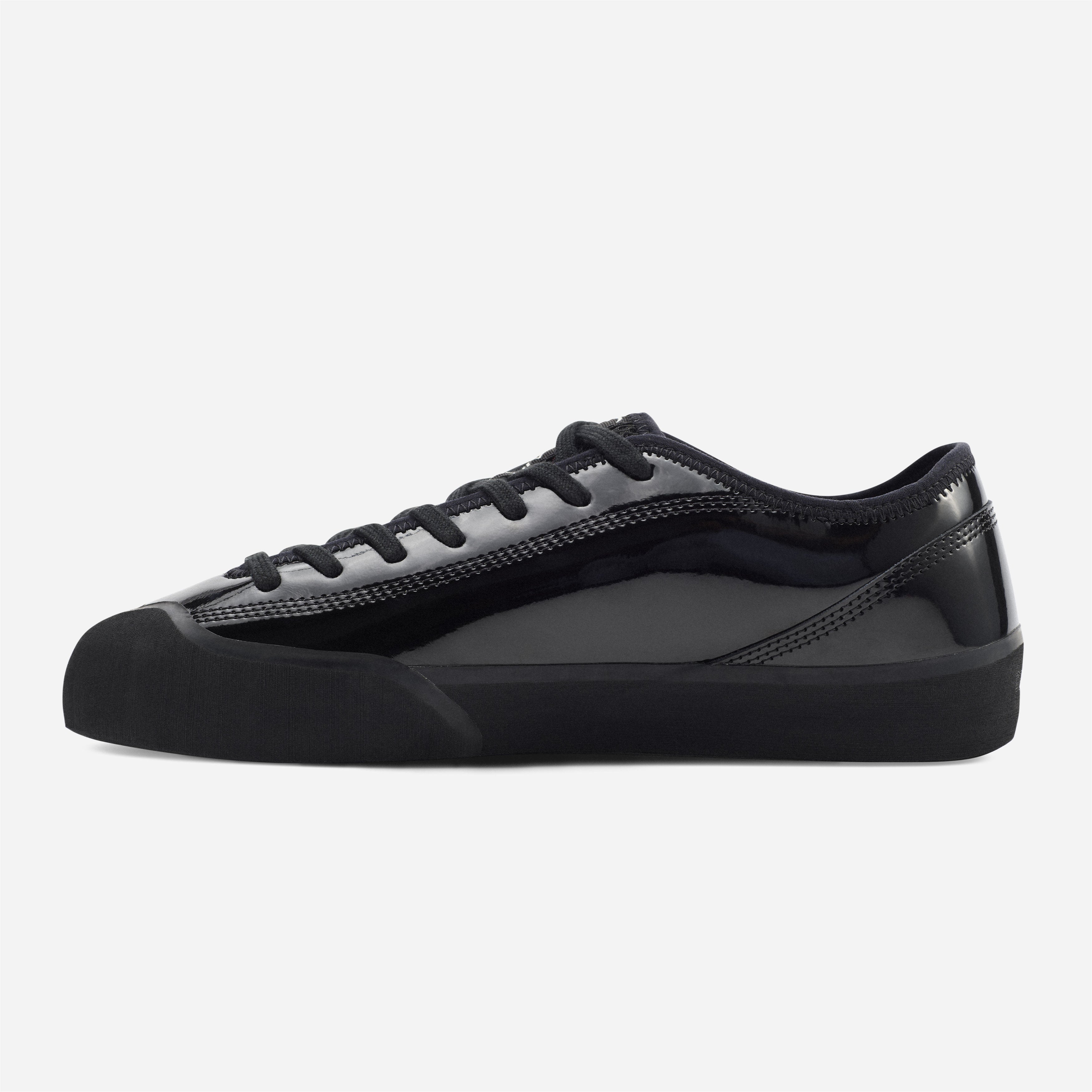 Village PM - 1.30 PM PU Coated Leather - Gloss Black / Natural Black
