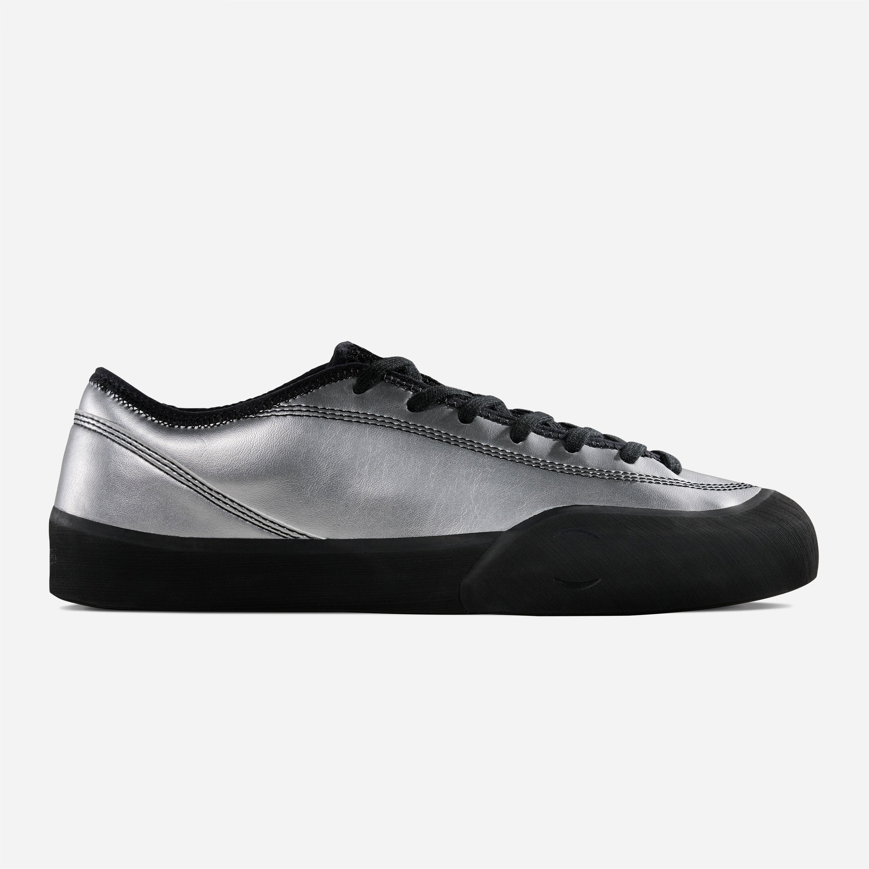 Village PM - 1.30 PM Synth. Leather - Silver / Natural Black