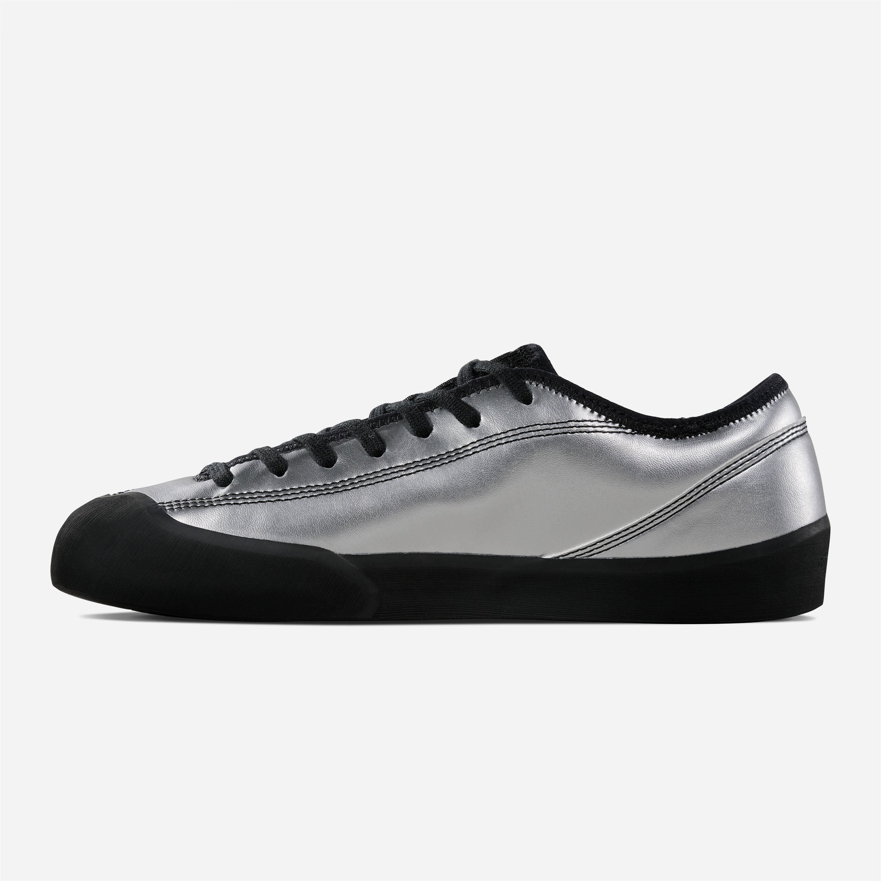 Village PM - 1.30 PM Synth. Leather - Silver / Natural Black