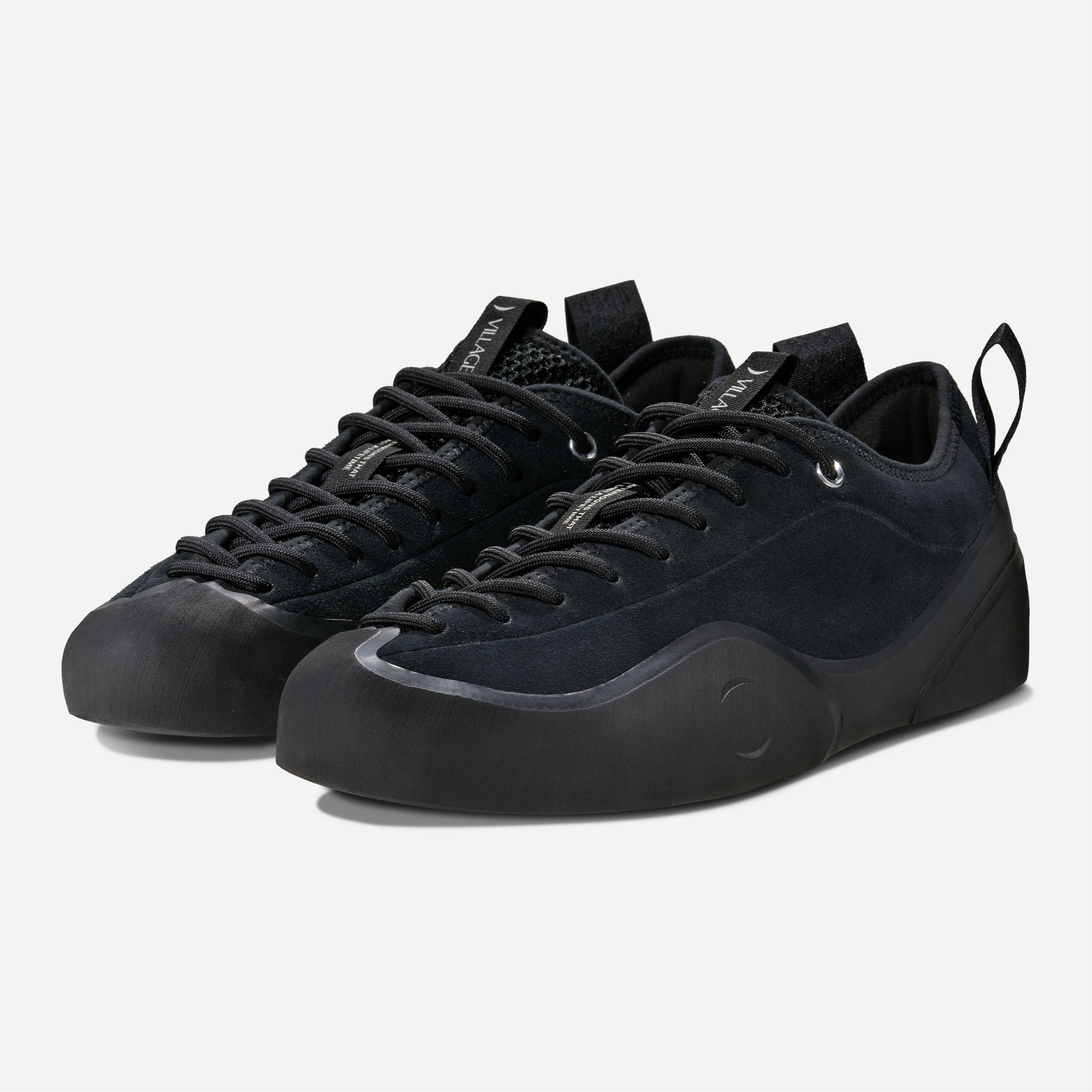 Village PM - 1 PM Leather Suede - Black / Natural Black