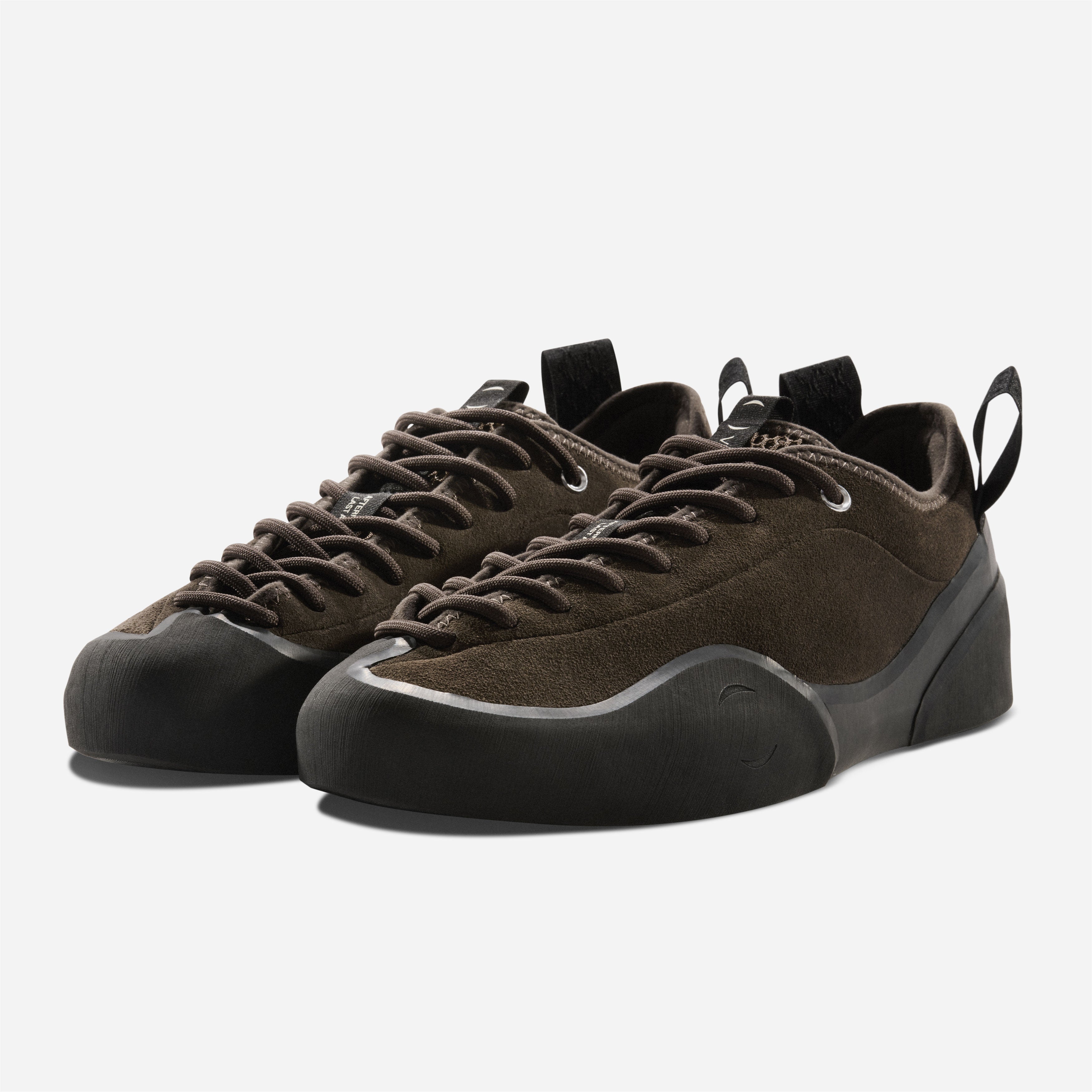 Village PM - 1 PM Leather Suede - Chocolate / Natural Black