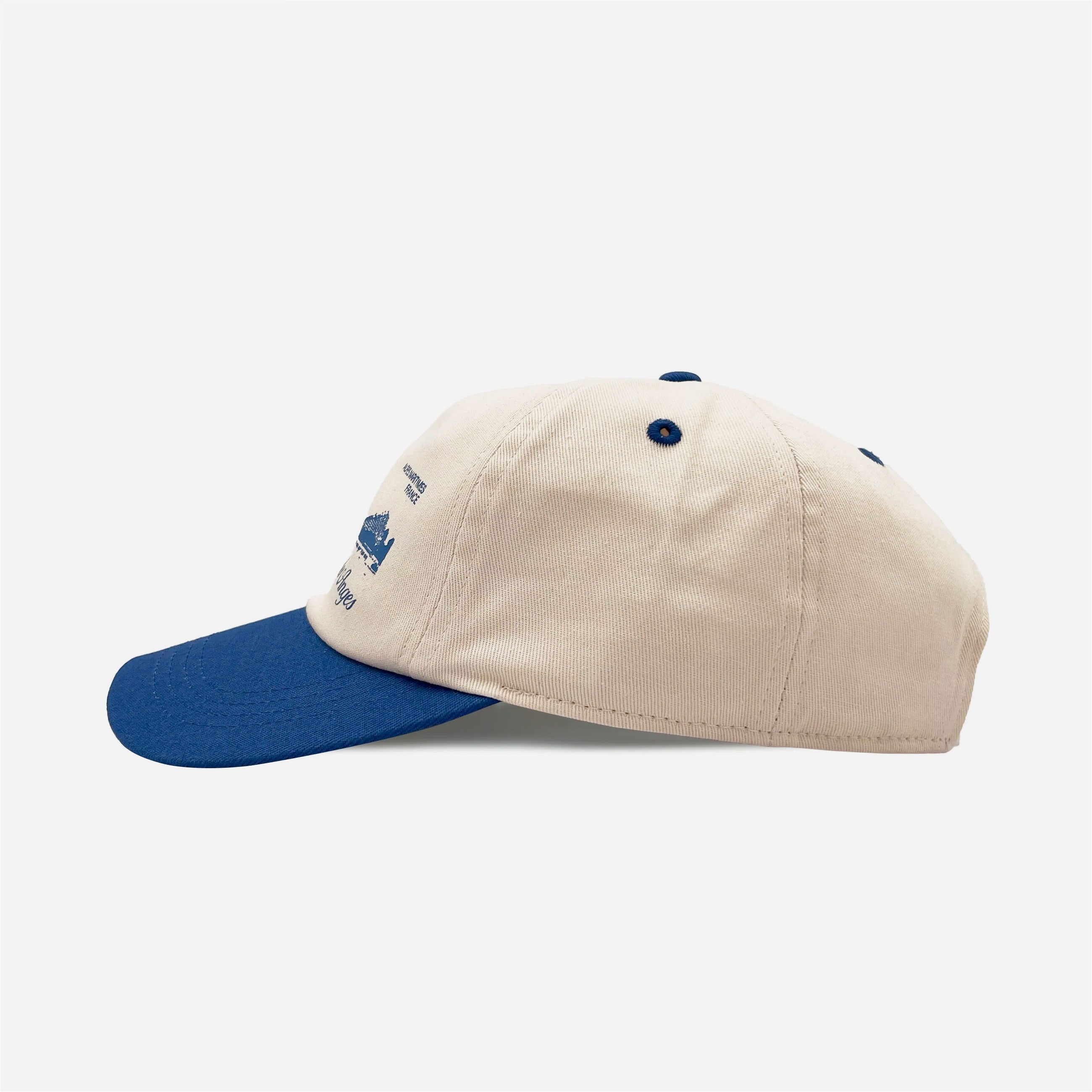 Visit Caps - Marina Baie des Anges - Cream / Blue