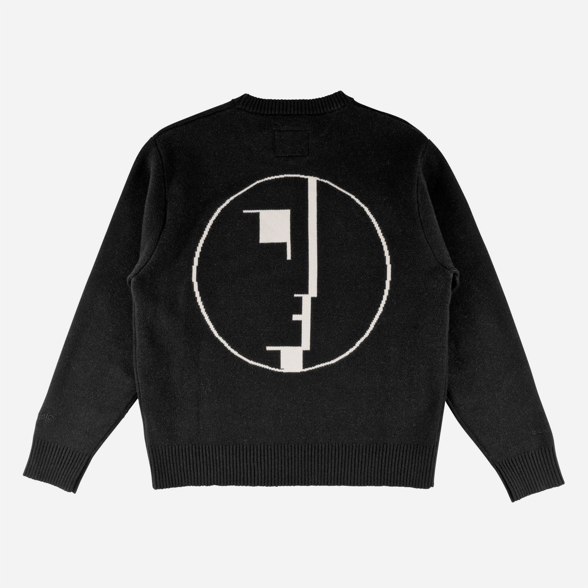 Welcome x Bauhaus - Emblem Knit Sweater - Black