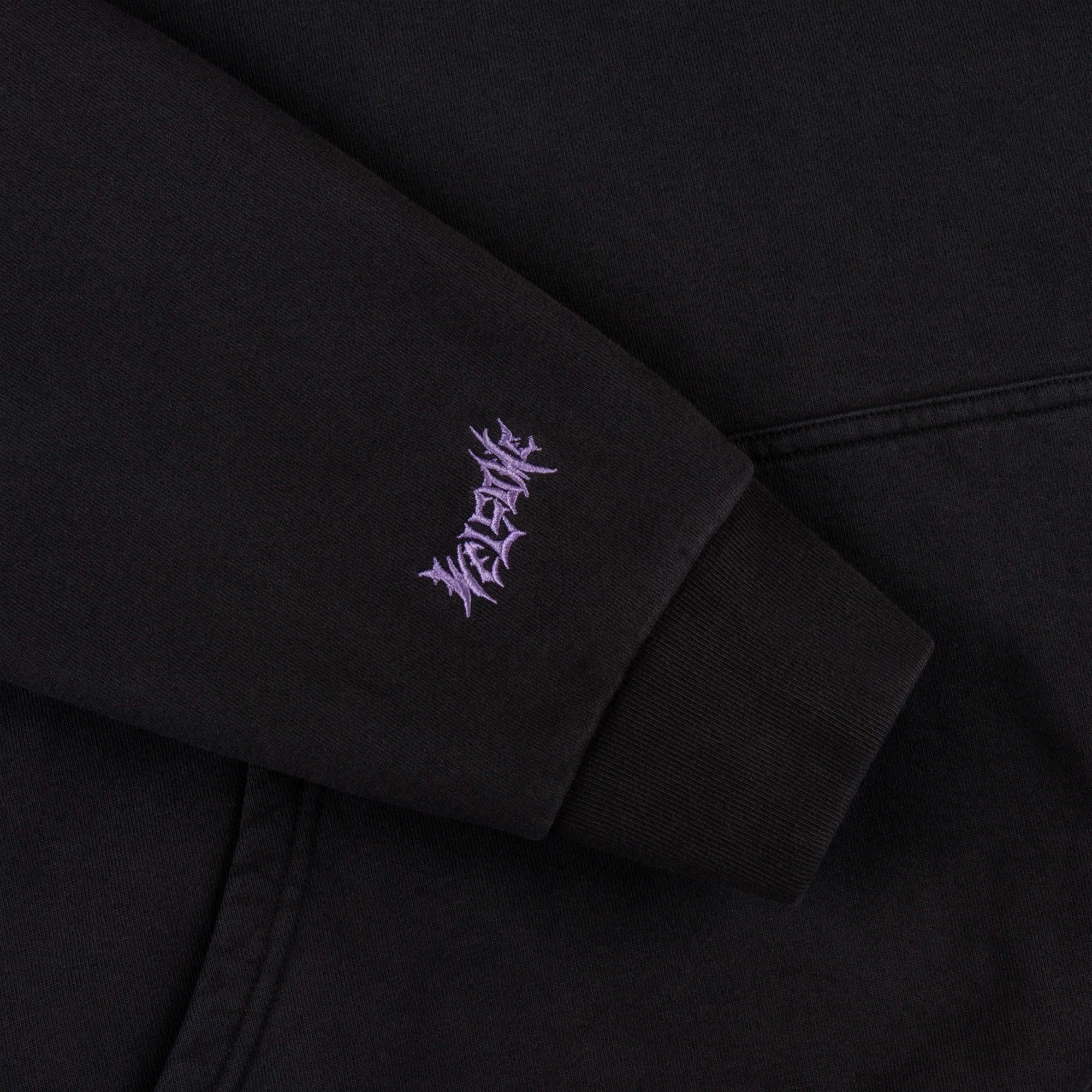 WELCOME X BRITNEY SPEARS - FLOWER PIGMENT DYED HOODIE - Black