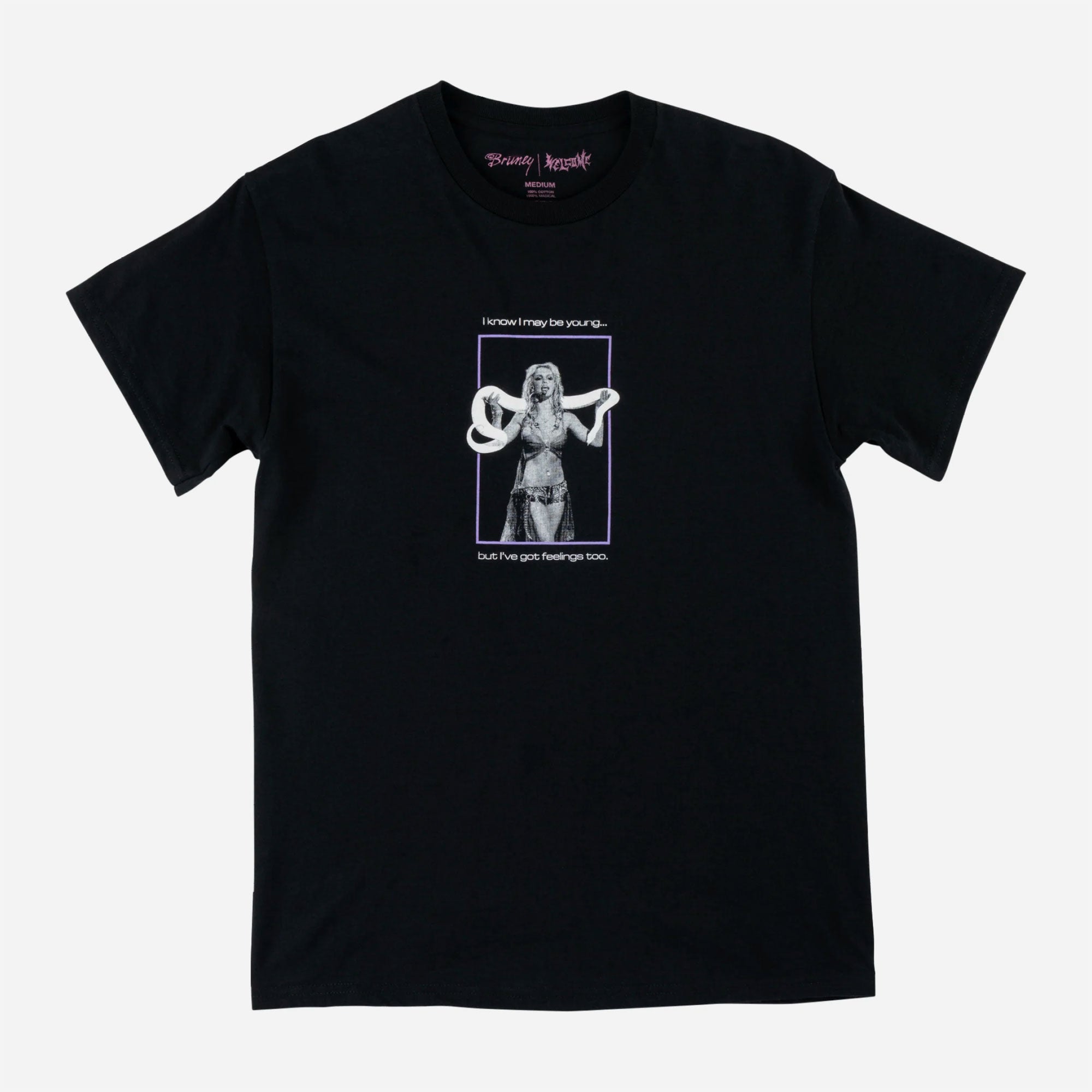 WELCOME X BRITNEY SPEARS - PRINCESS TEE - Black