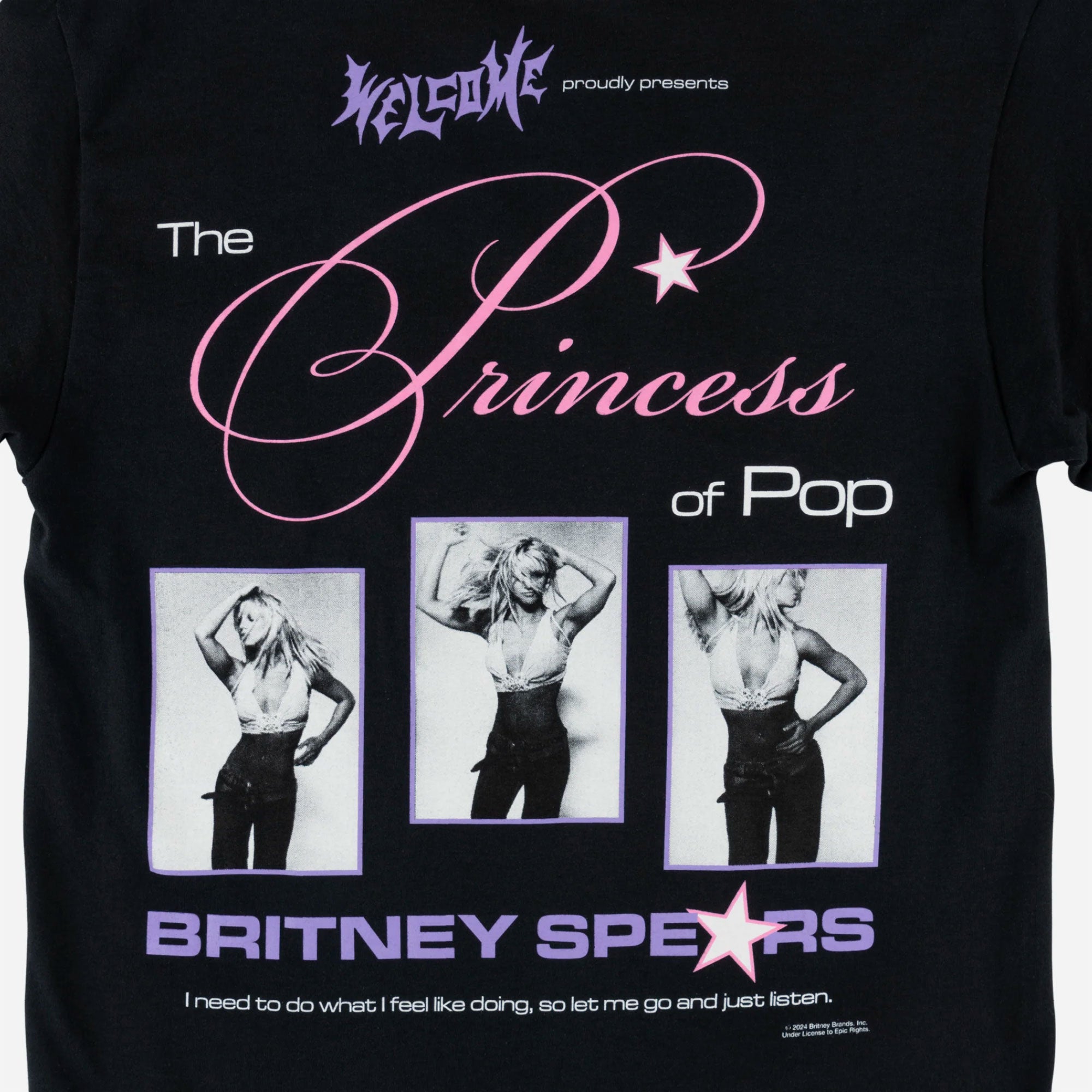 WELCOME X BRITNEY SPEARS - PRINCESS TEE - Black