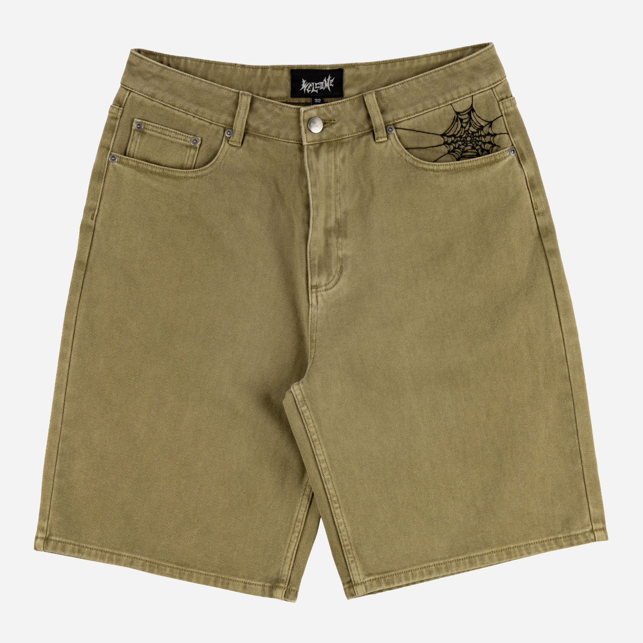 Welcome - Chasm Baggy Denim Jort - Cedar