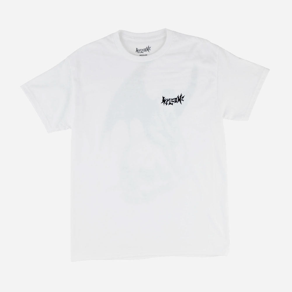 WELCOME SKATEBOARDS - NEPHILIM PRINTED TEE - White Black
