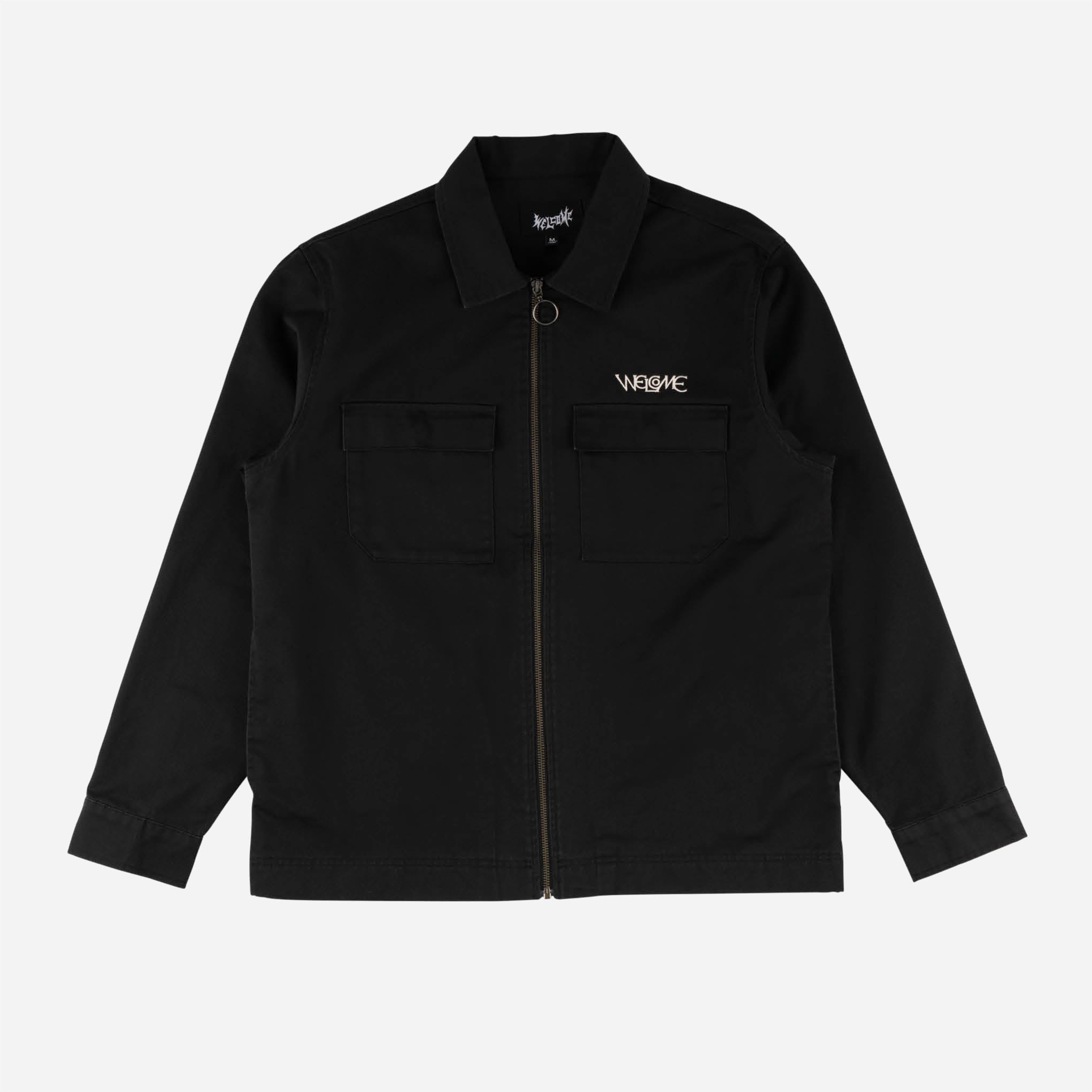 Welcome - Paladin L/S Twill Shirt With Patch - Black