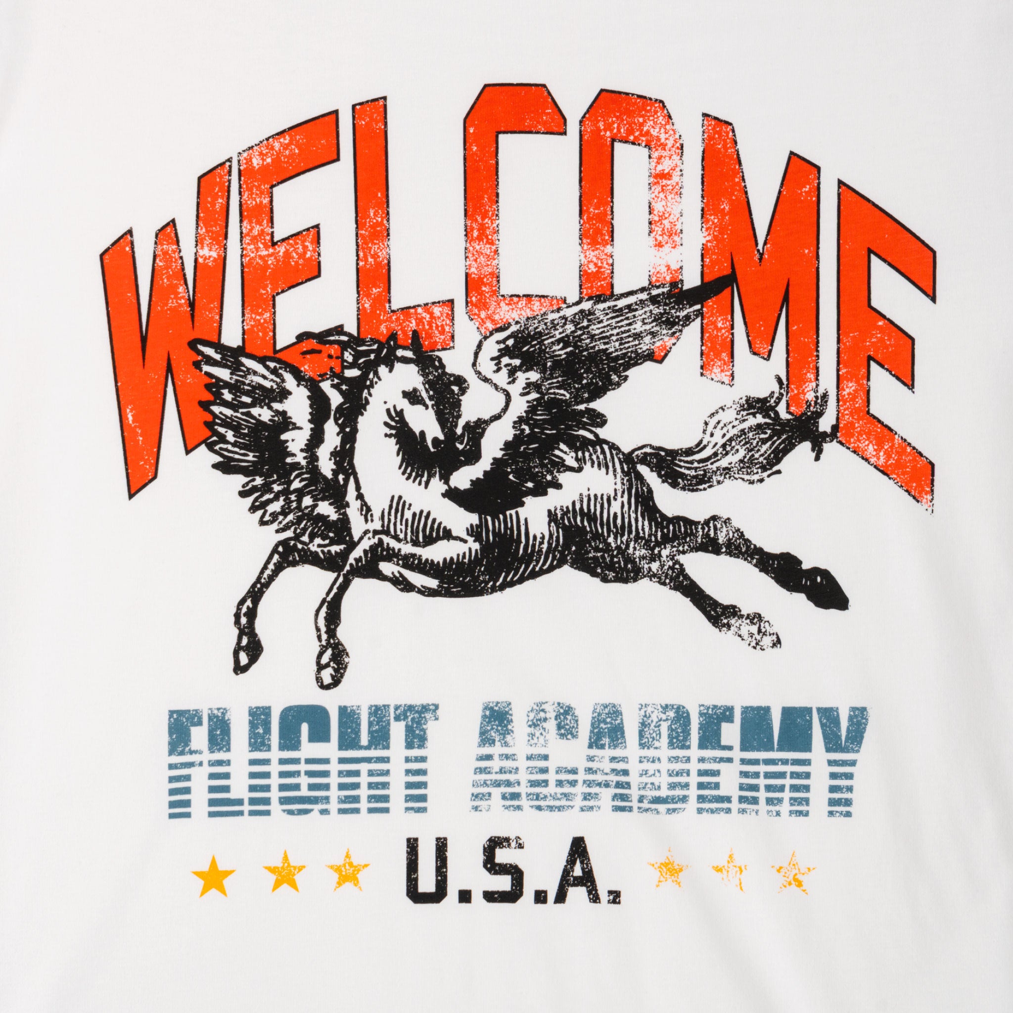 Welcome - Pegasus Tee - White