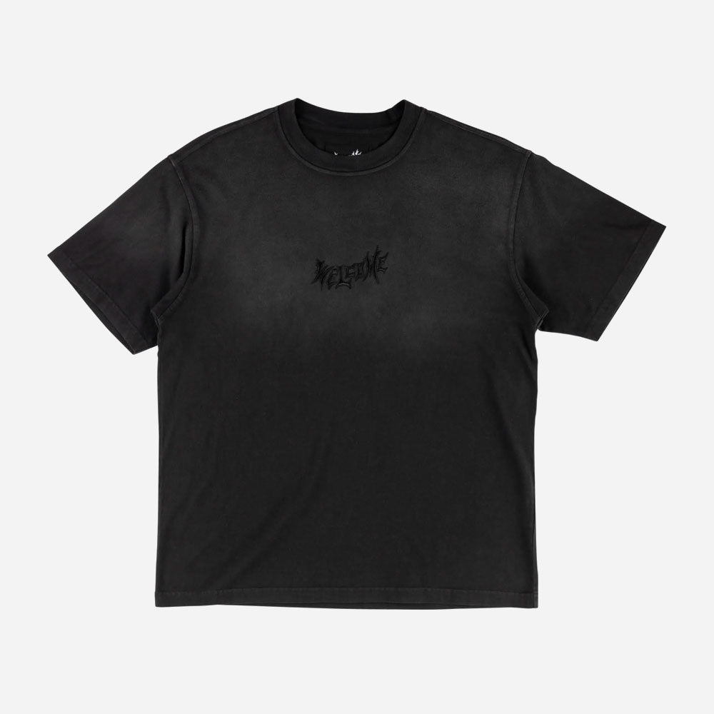 WELCOME SKATEBOARDS - VAMP SS GARMENT DYED ENZYME WASHED KNIT- Black