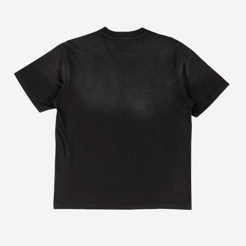 WELCOME SKATEBOARDS - VAMP SS GARMENT DYED ENZYME WASHED KNIT- Black