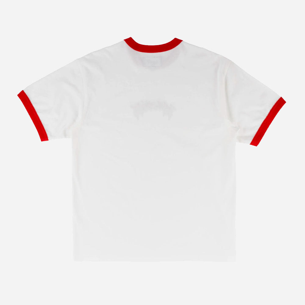 Welcome skateboards - Barb ss Ringer Tee - White Red