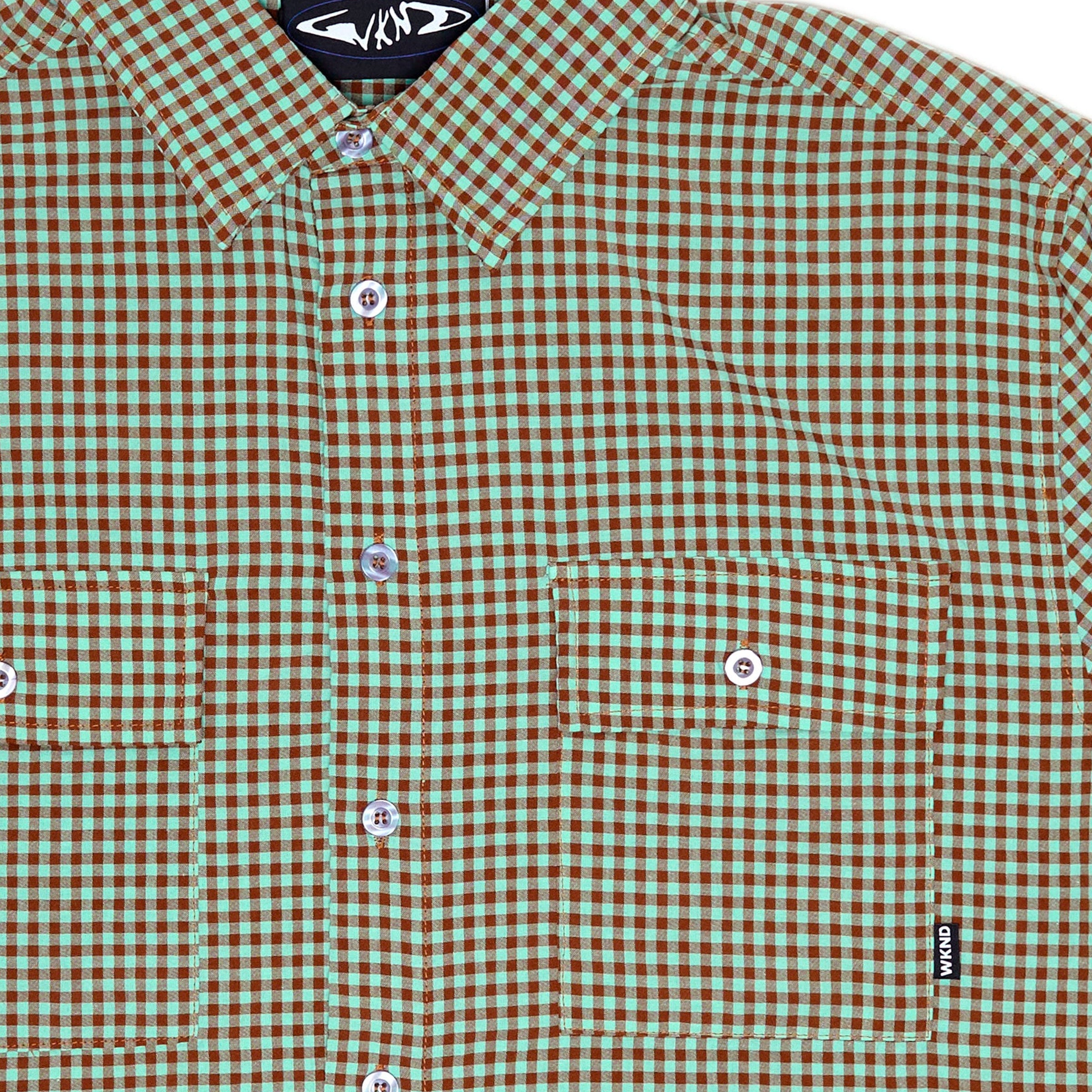 WKND - Wilson Shirt - Teal Brown