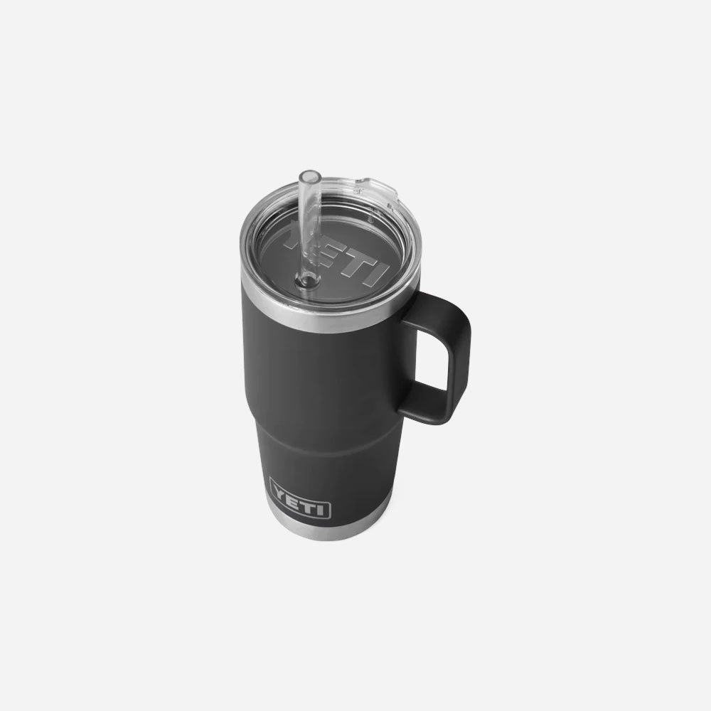 YETI - MUG RAMBLER 25 oz (710 ml) AVEC COUVERCLE A PAILLE - Black
