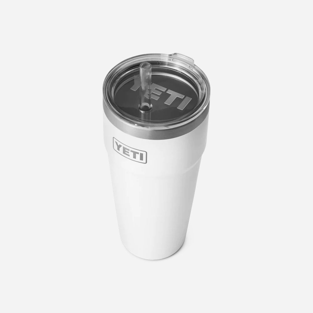 YETI - VERRE 26 oz (760 ml) AVEC COUVERCLE A PAILLE - White