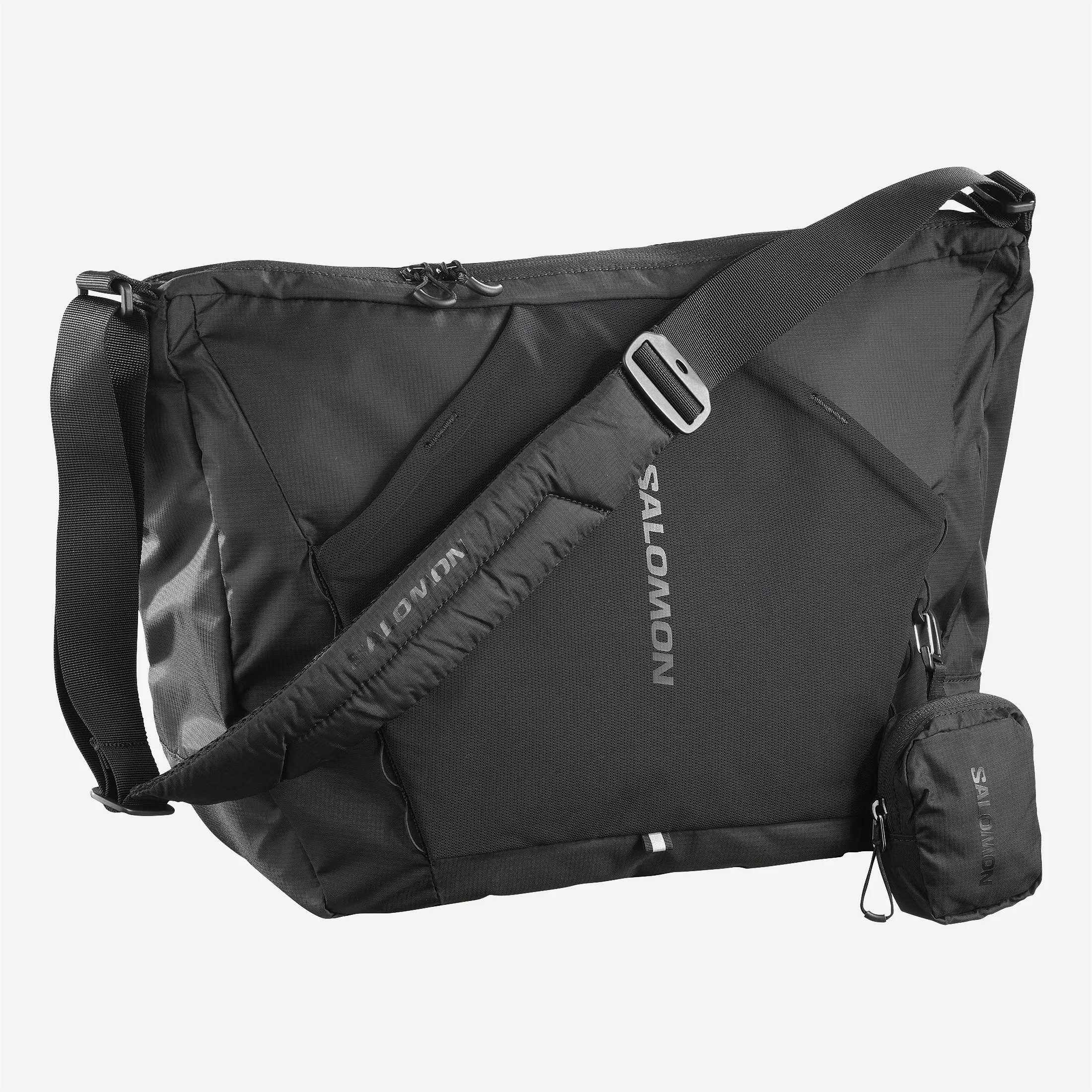 SALOMON ショルダーバッグ ACS SHOULDER BAG Salomon ACS Shoulder Bag Black - Urban Techwear Messenger Bag