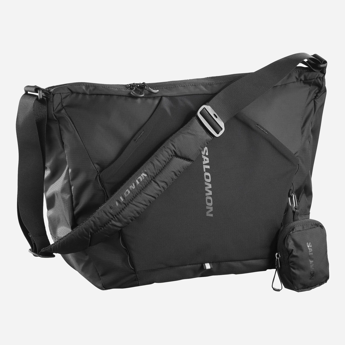 salomon ボディバッグ Salomon ACS Shoulder Bag Black - Urban Techwear Messenger Bag