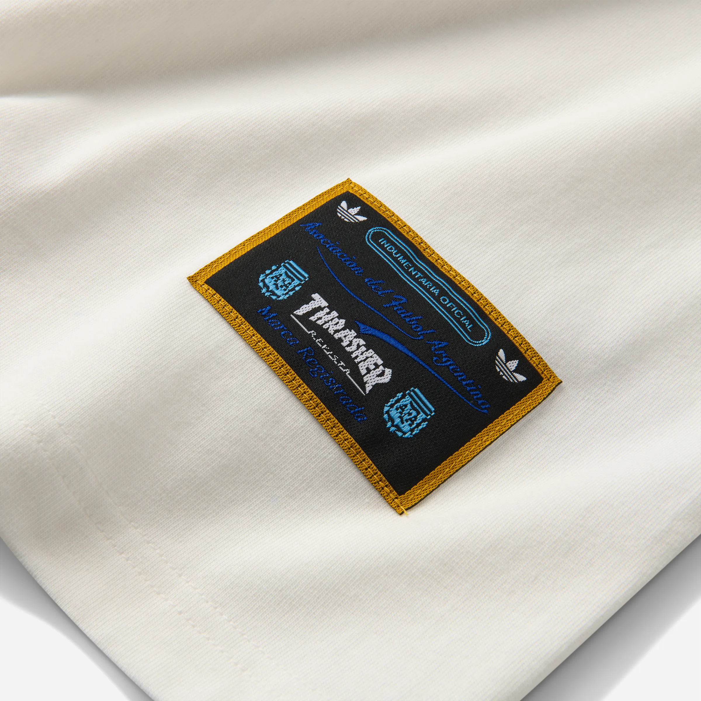 T-Shirt Adidas Skateboarding x Thrasher x AFA x Gonz Ringer Blanc