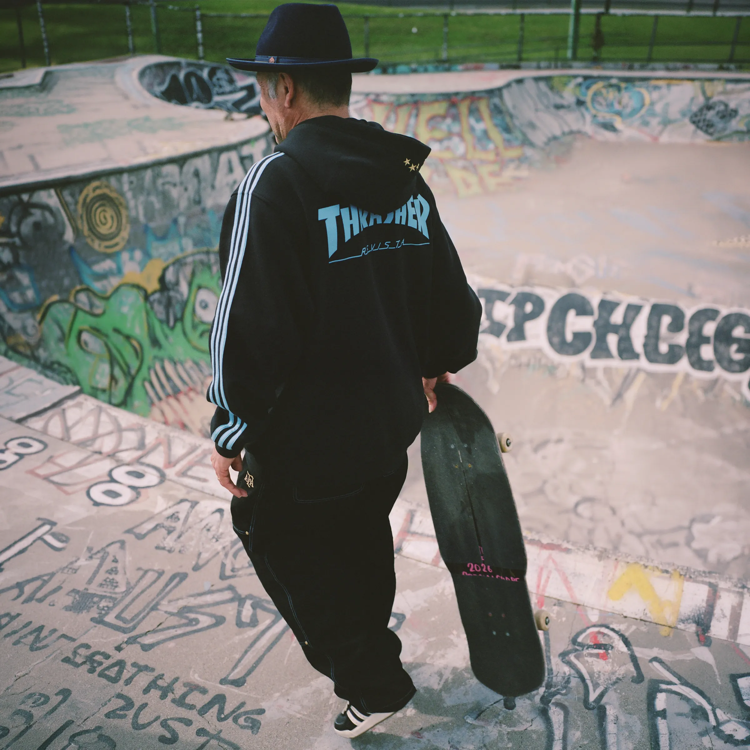 Sweat à Capuche Adidas Skateboarding x Thrasher x AFA