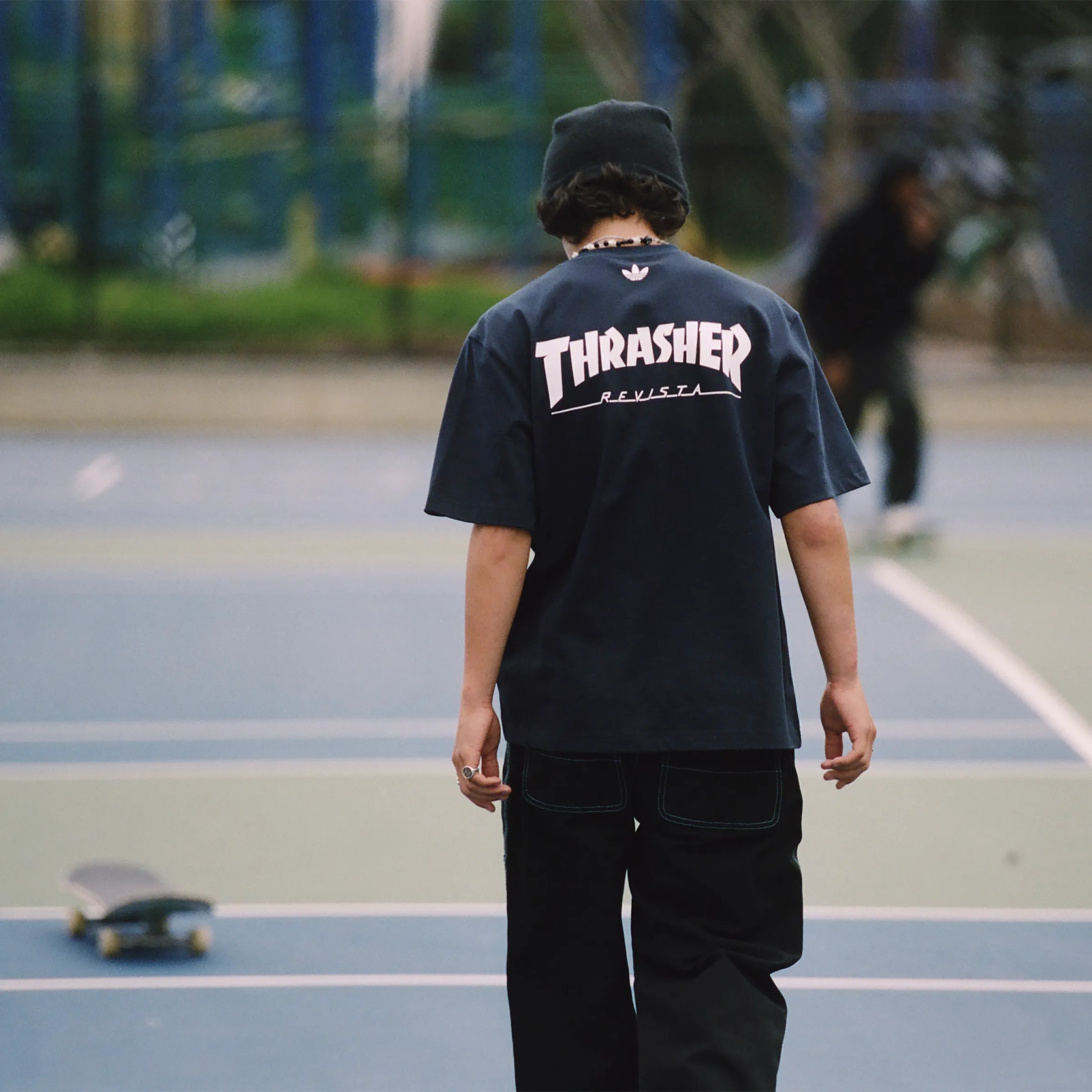 T-Shirt Adidas Skateboarding x Thrasher x AFA Navy