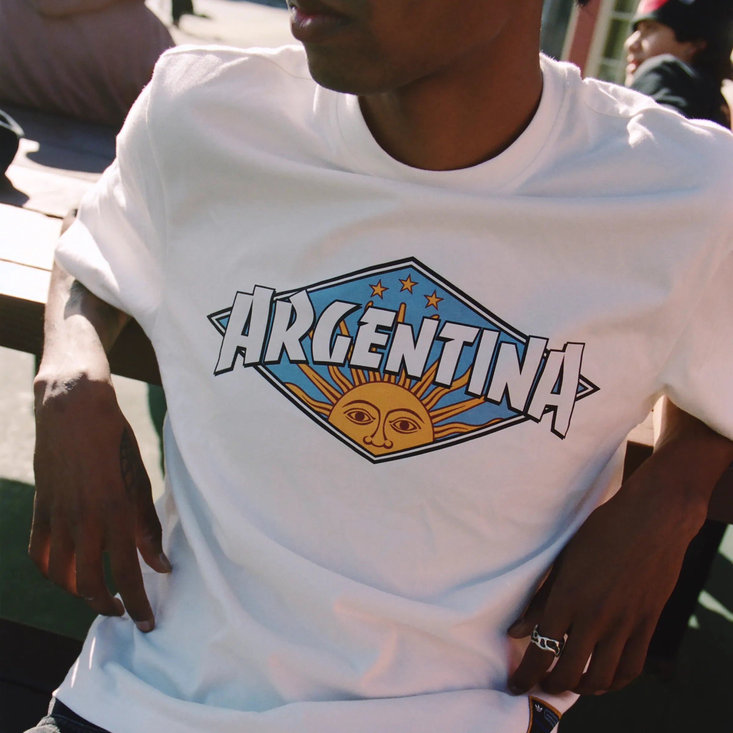 T-Shirt Adidas Skateboarding x Thrasher x AFA Blanc