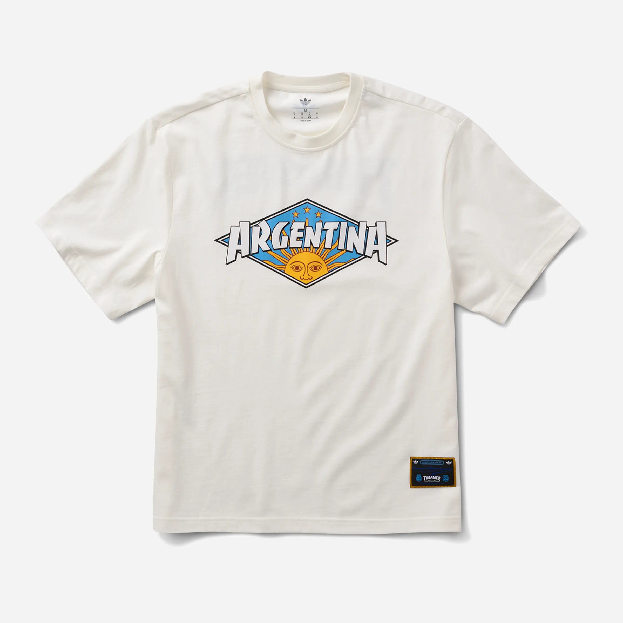 T-Shirt Adidas Skateboarding x Thrasher x AFA Blanc