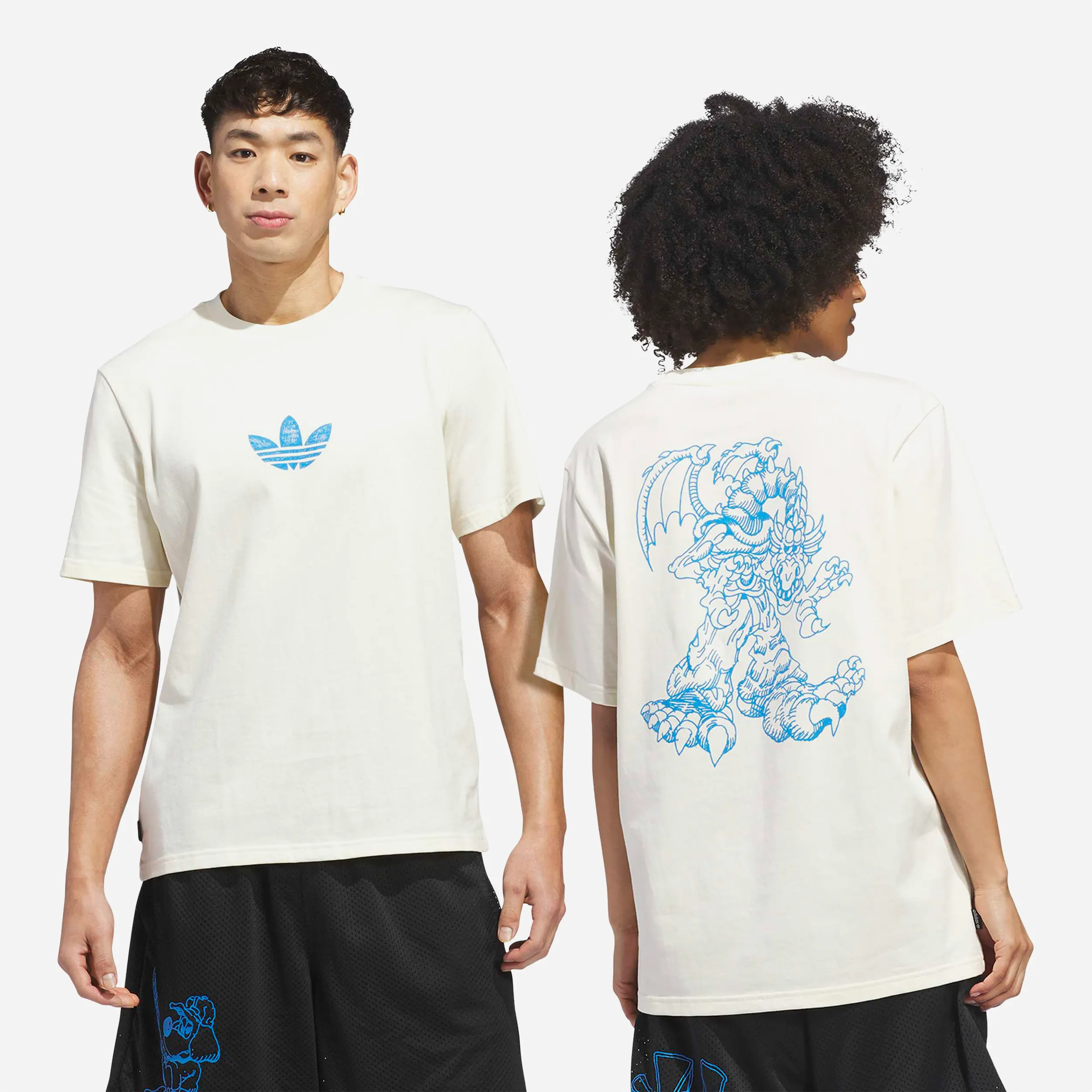 Adidas Skateboarding x Kogancult - Dragon Tee Cream White
