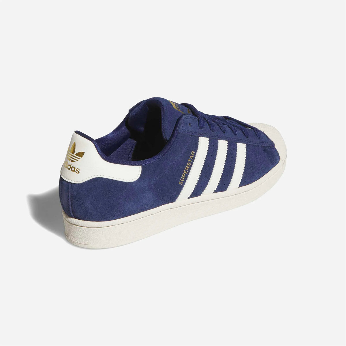 Chaussures Adidas Superstar Adv Dark Blue Chalk White Gold Metallic