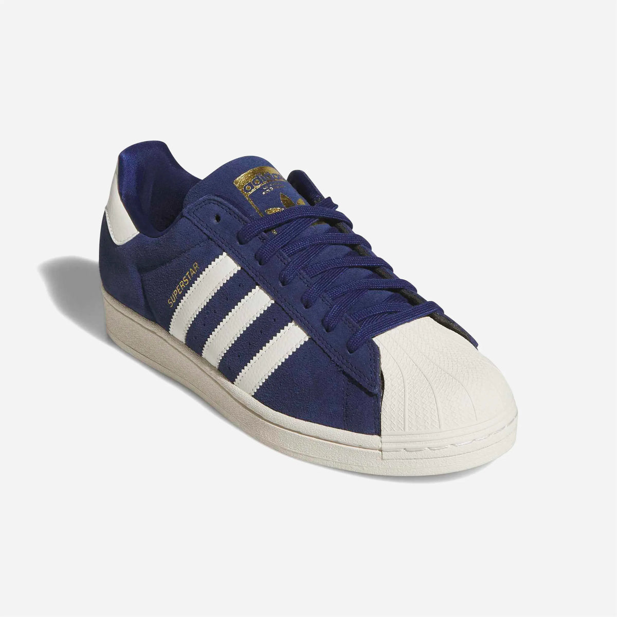 Chaussures Adidas Superstar Adv Dark Blue Chalk White Gold Metallic