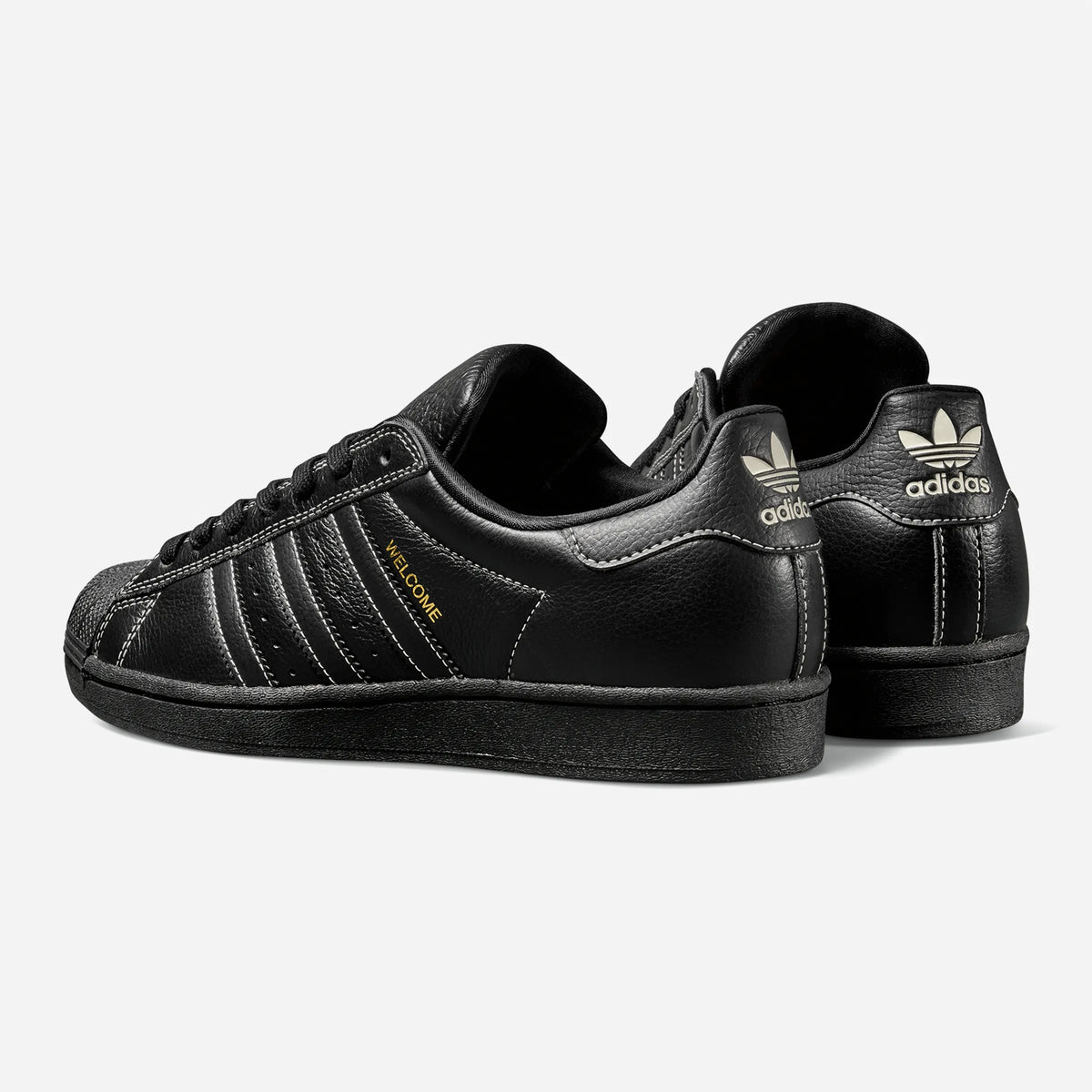 Adidas x Welcome Skateboard Superstar ADV Black Black White