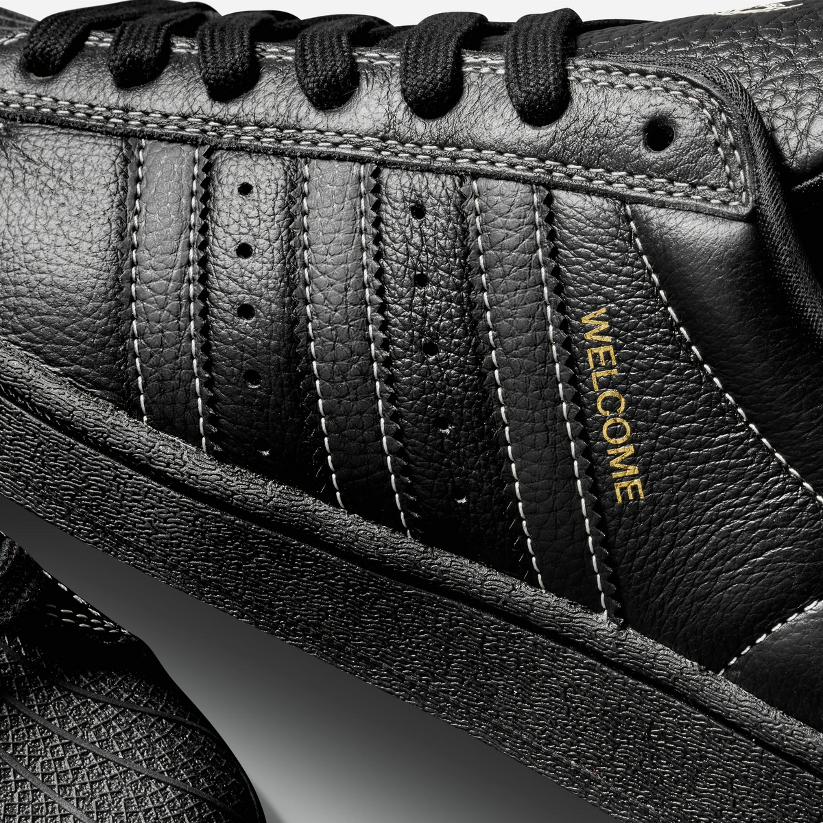 Adidas x Welcome Skateboard Superstar ADV Black Black White