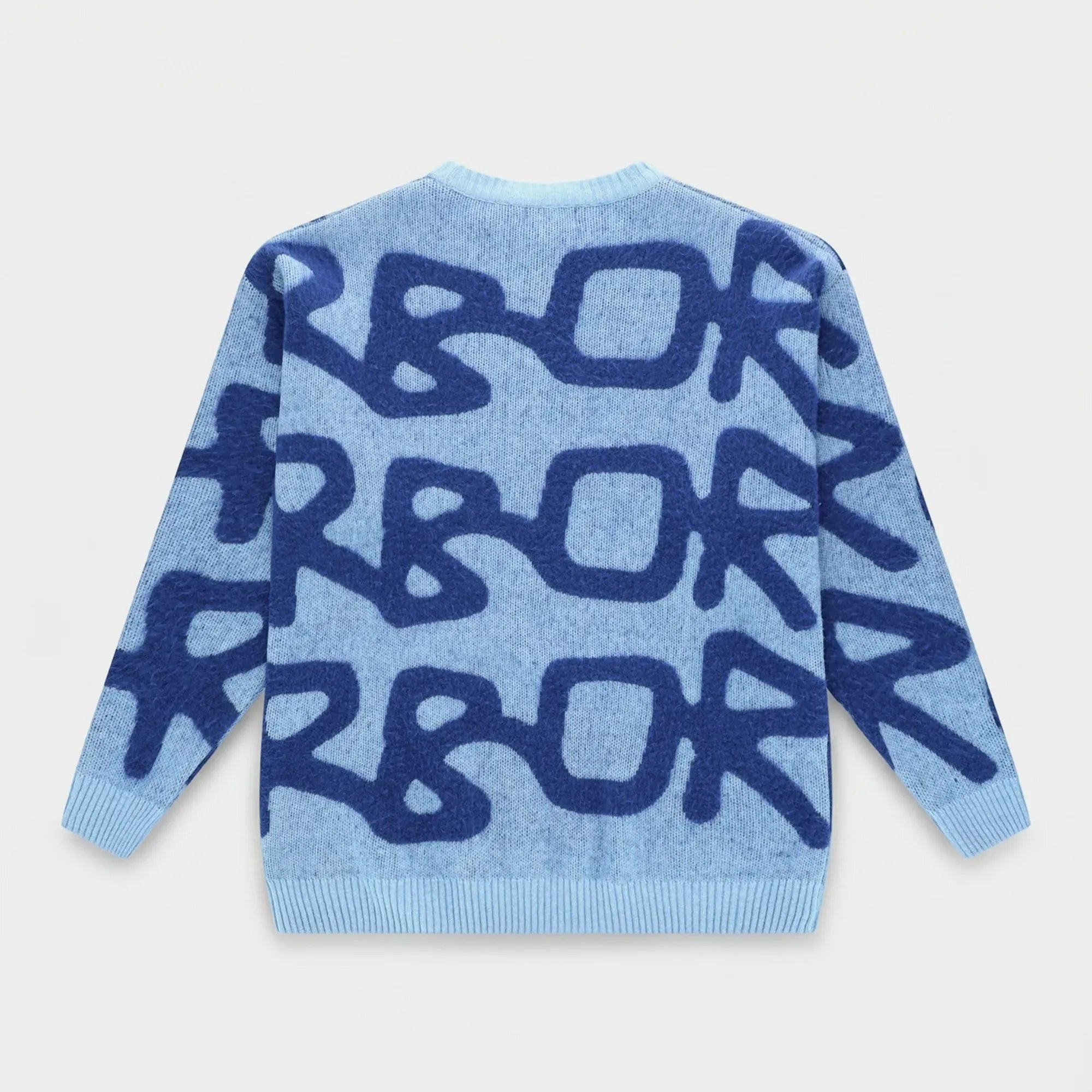 Vue arrière du pull Arbor Antwerp avec répétition du logo.