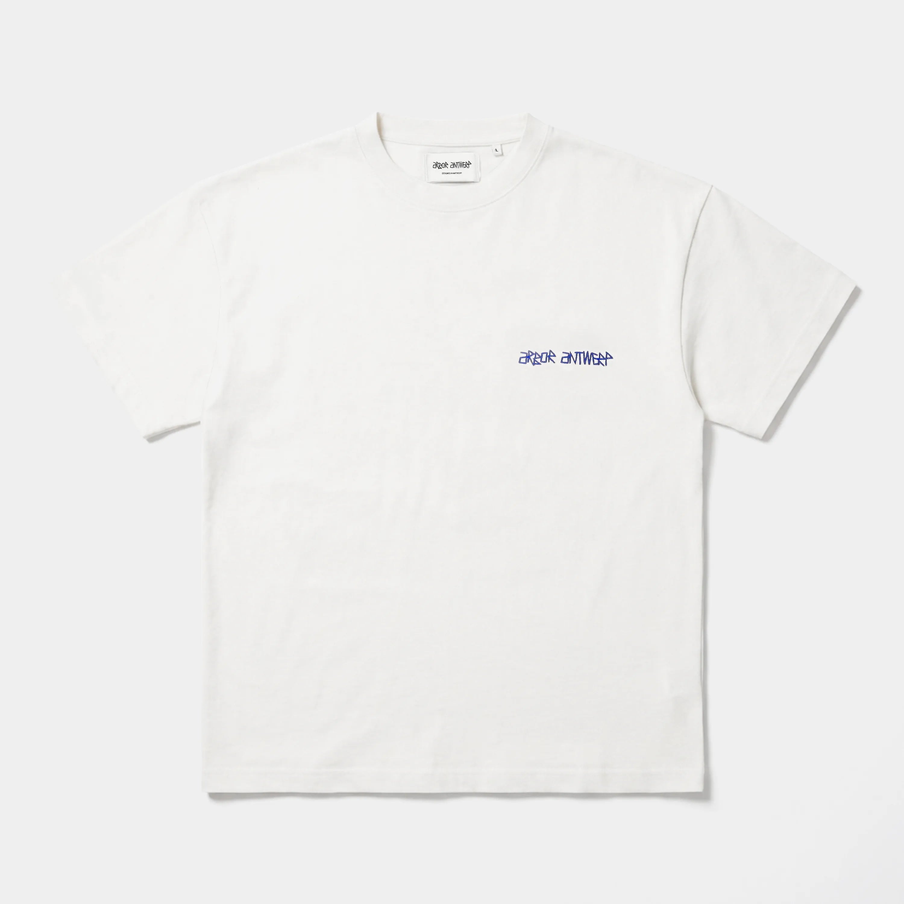 Arbor Antwerp Blue Triple Heart T-shirt White