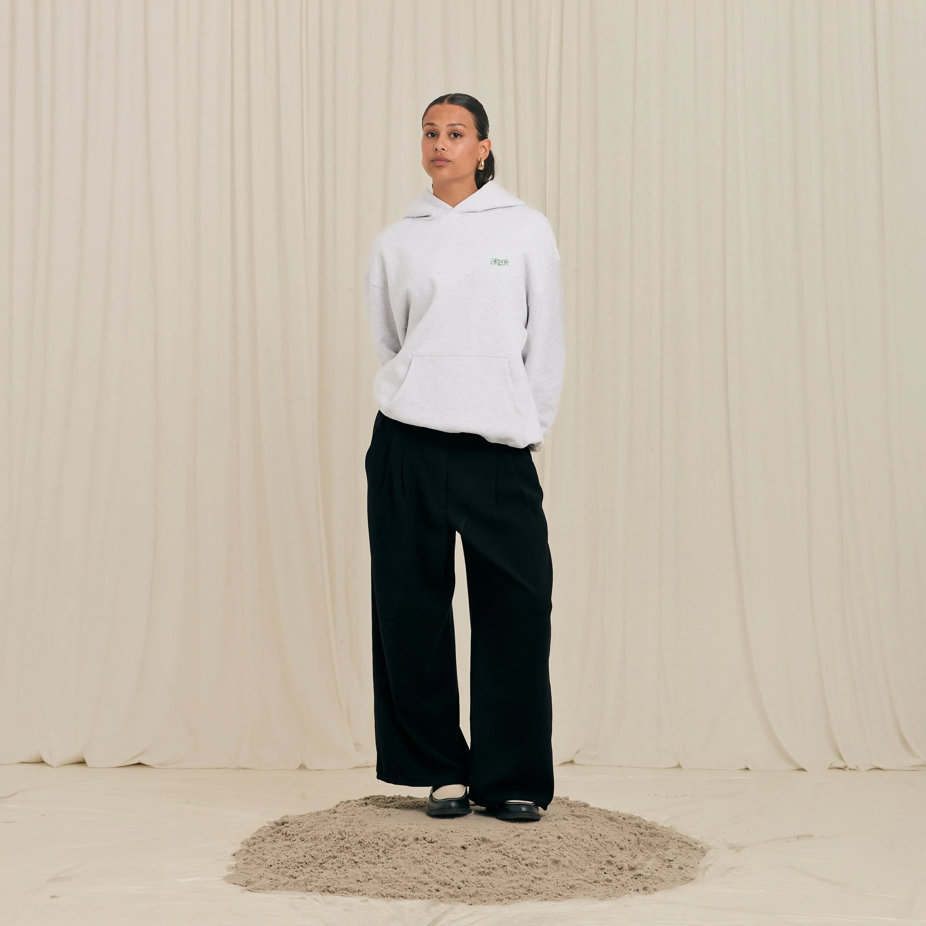 Arbor Antwerp Floret Hoodie Grey