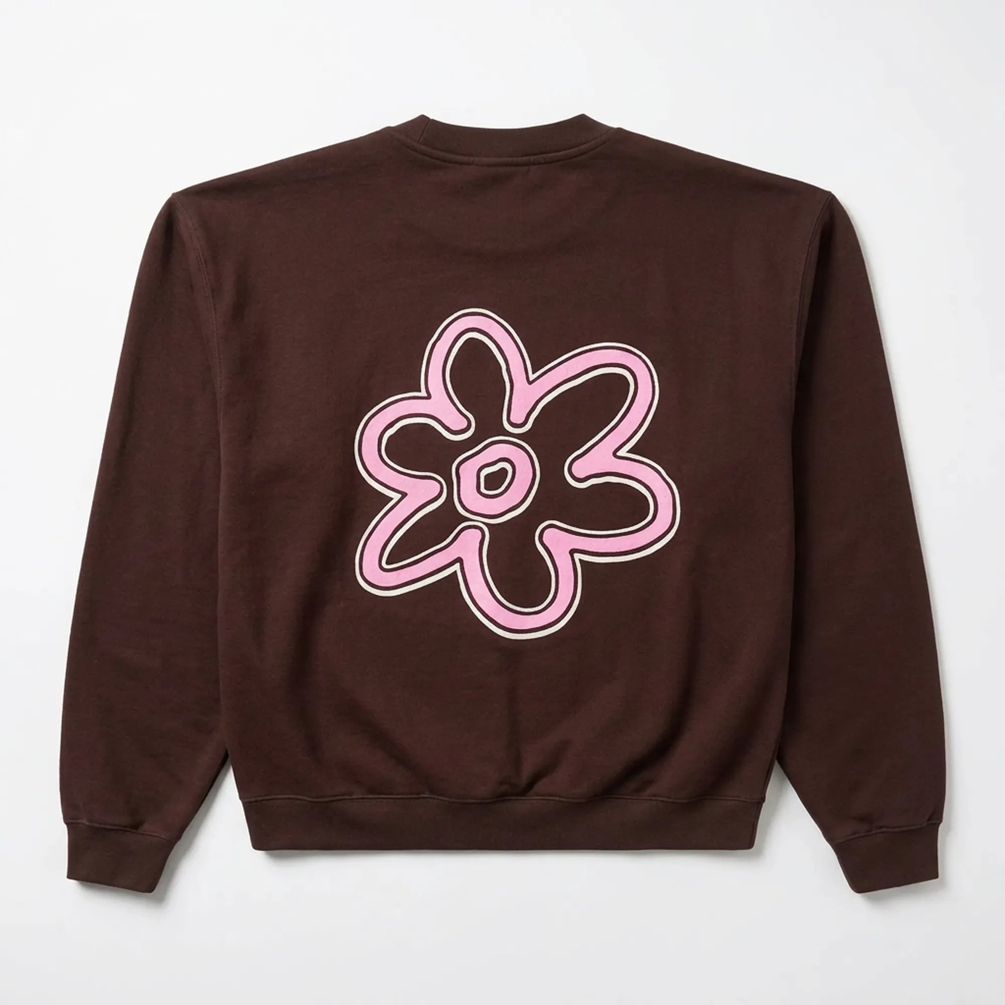 Sweatshirt Arbor Antwerp Line Flower Crewneck Brown