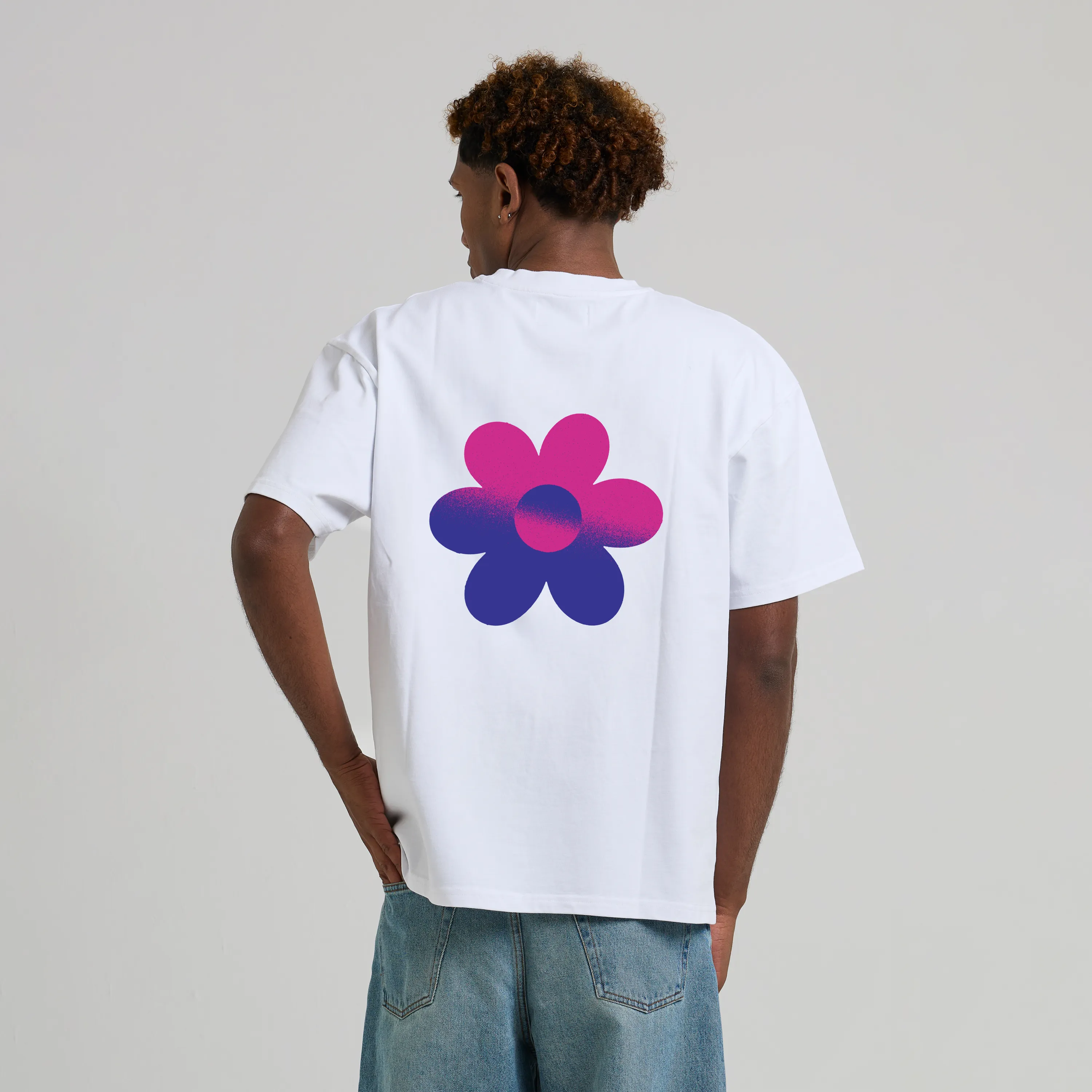 T-shirt Graphique Oversize Arbor Antwerp Two-Tone Flower Purple