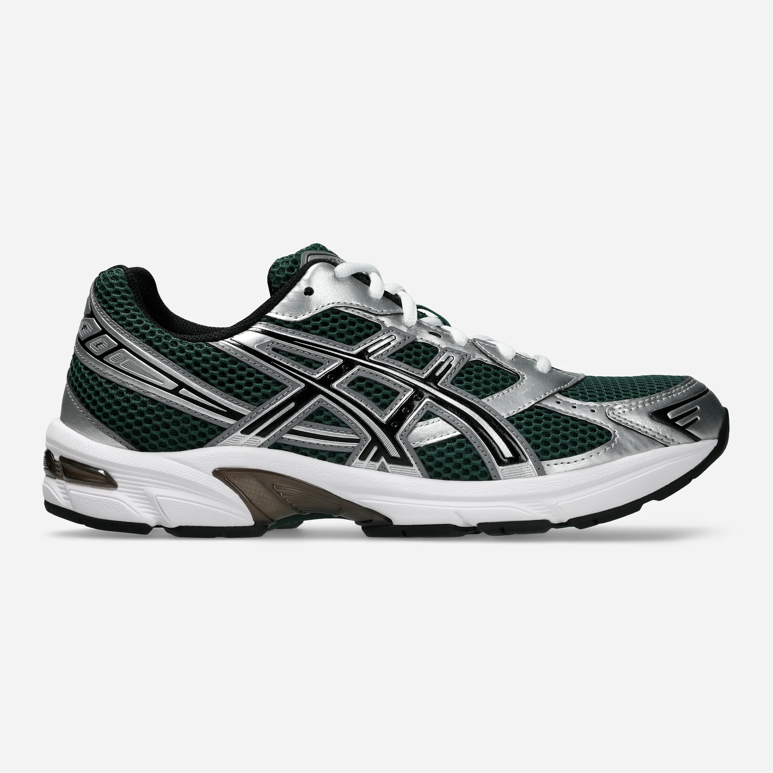 Asics GEL-1130 Evergreen Black premium retro running sneaker, side profile