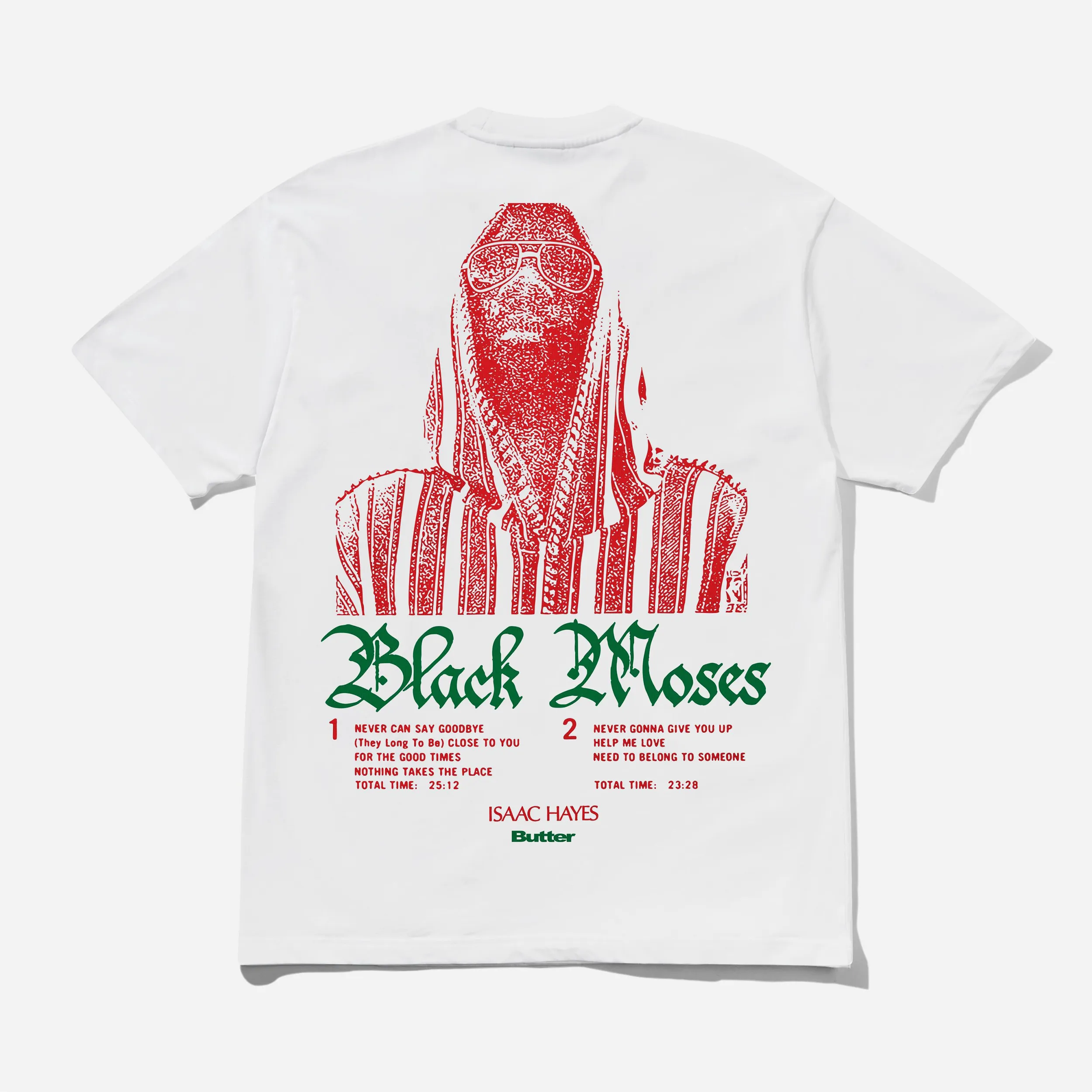 T-shirt Butter Goods Black Moses Tee White