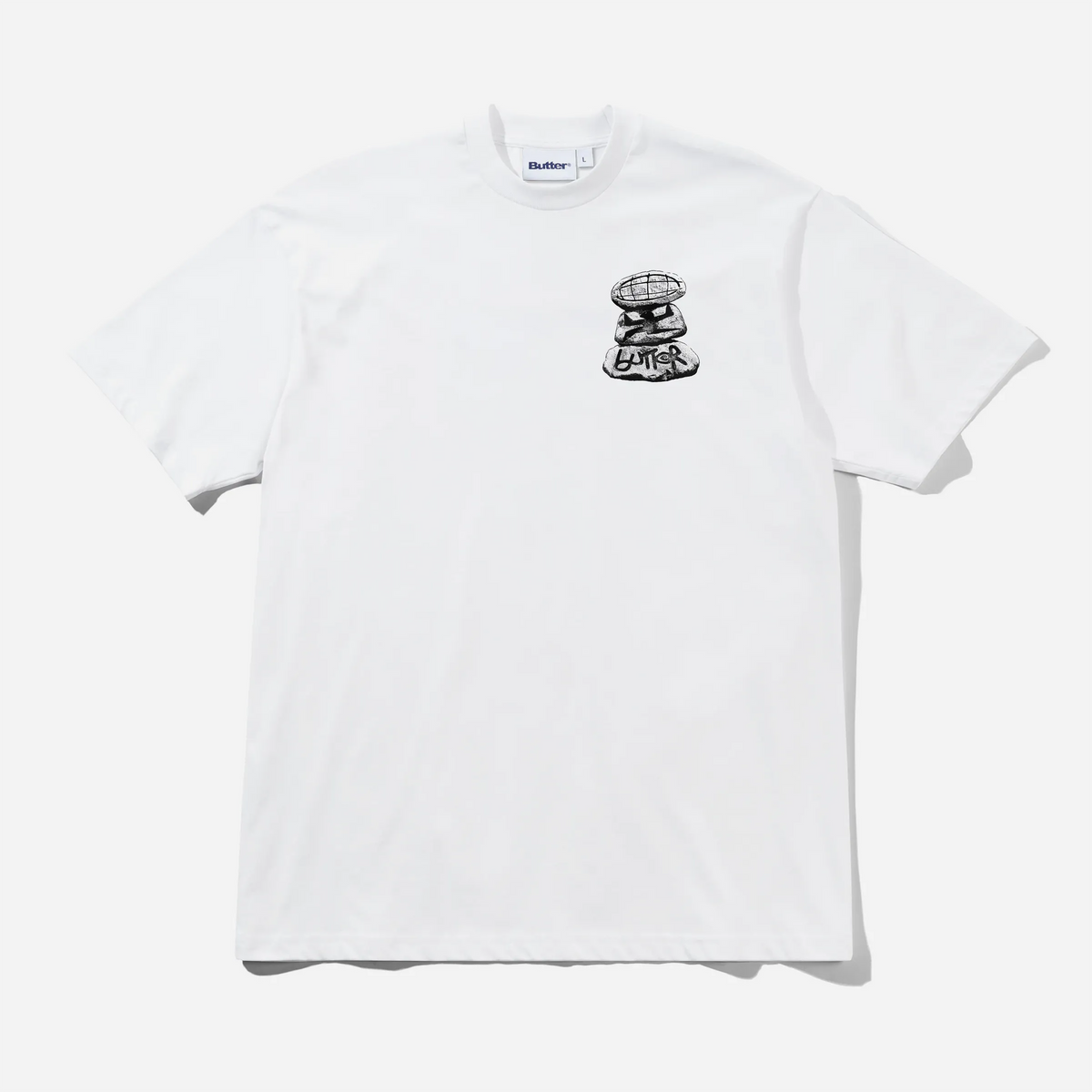 T-shirt Butter Goods Boulder Terrain Blanc