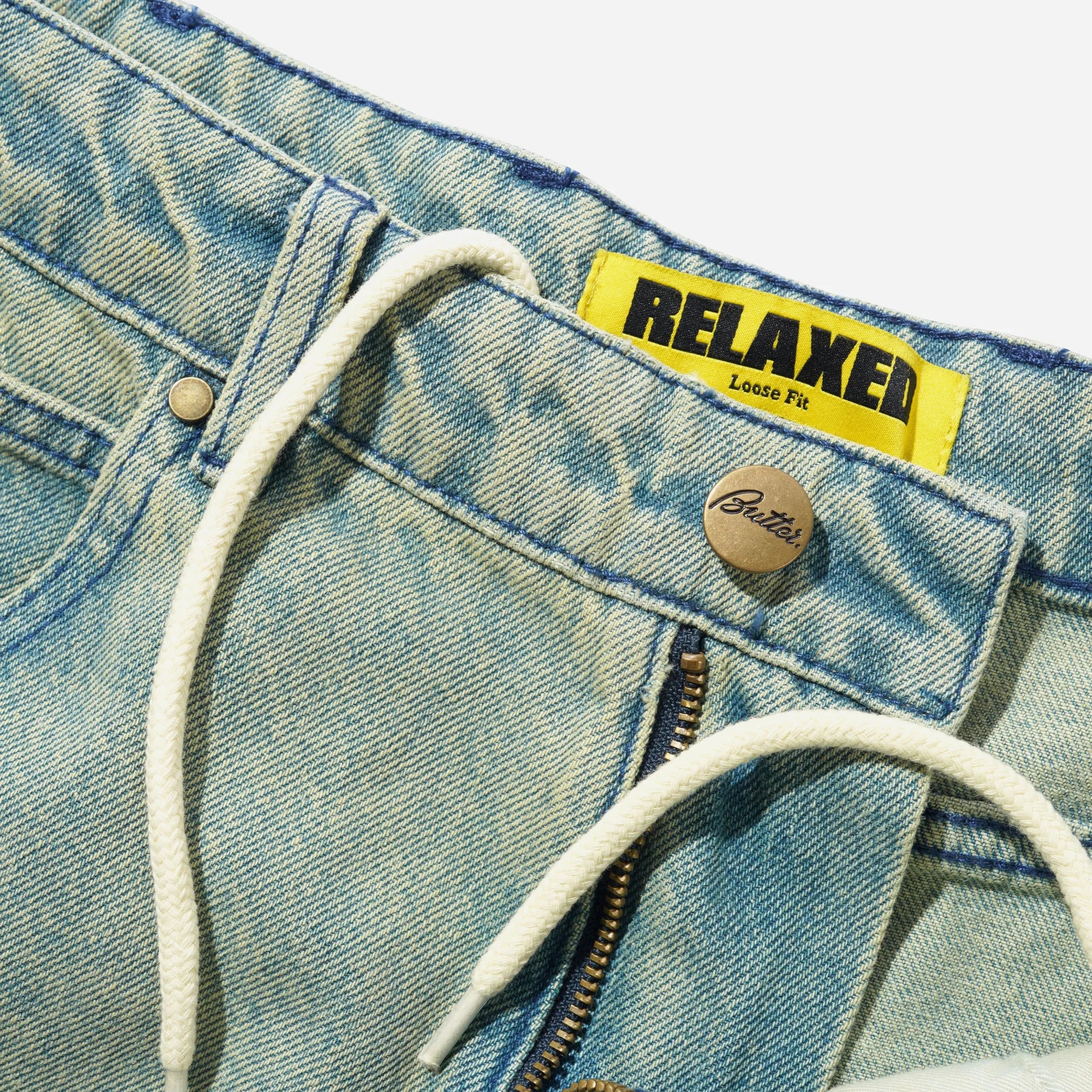 Jeans Butter Goods Relaxed Denim Sunfade Blue | Streetwear Premium