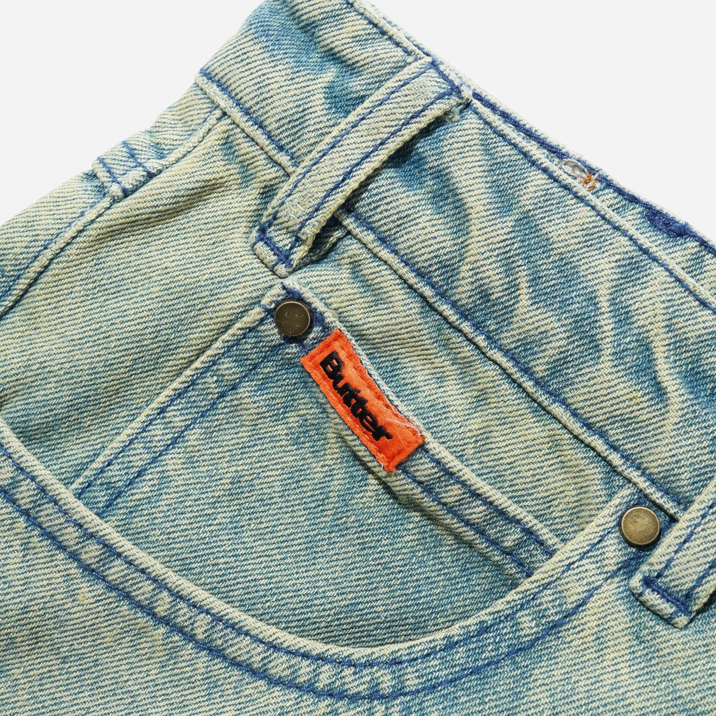 Jeans Butter Goods Relaxed Denim Sunfade Blue | Streetwear Premium