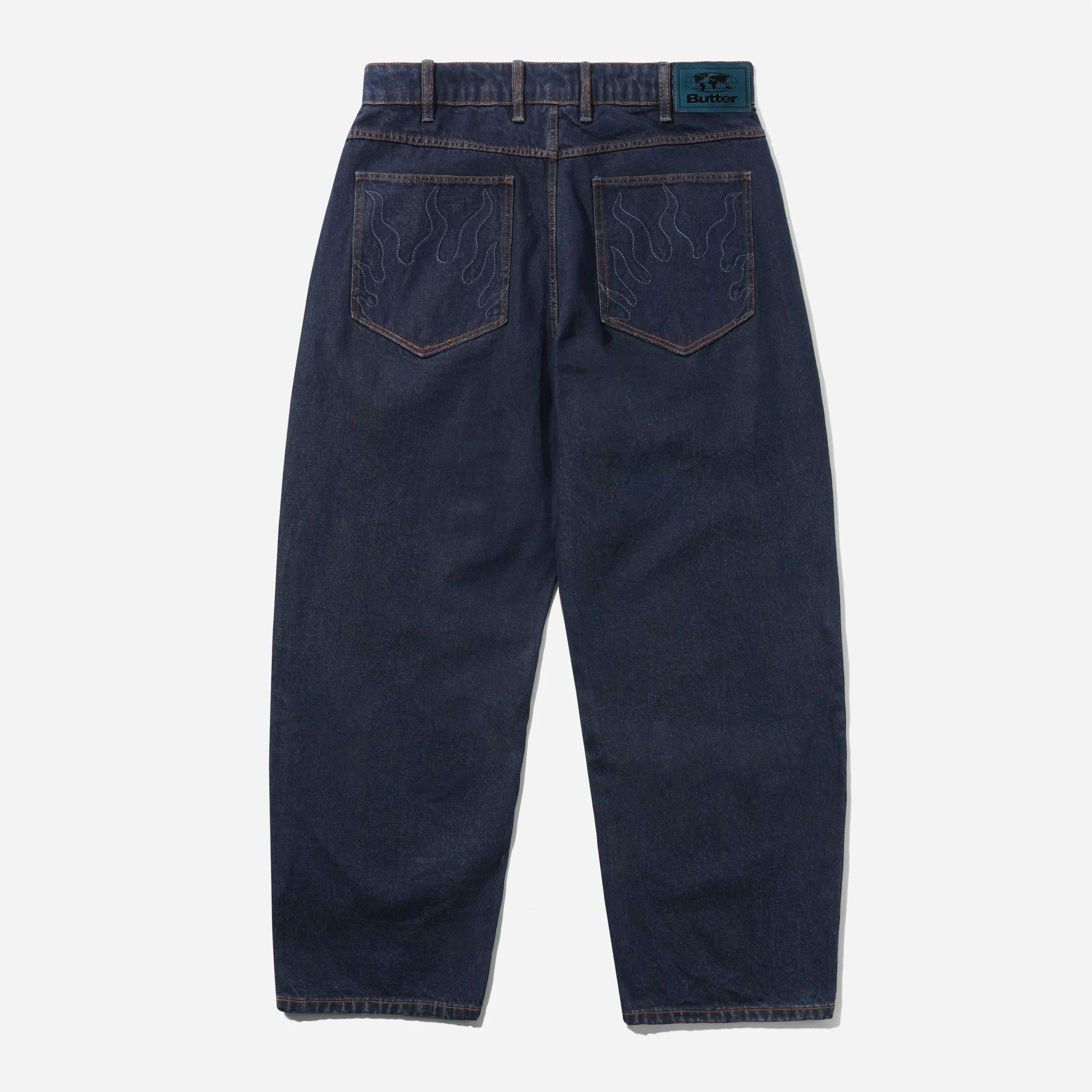 Butter Goods Solar Fade Denim Jeans Baggy Tinted Dark Indigo