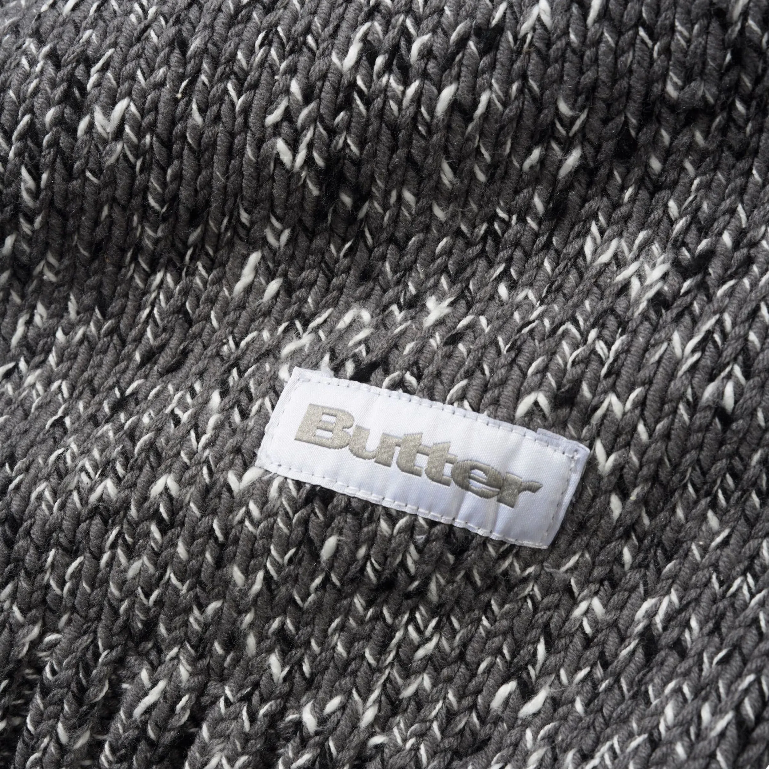 Butter Goods Speckle Knit Sweater Charcoal