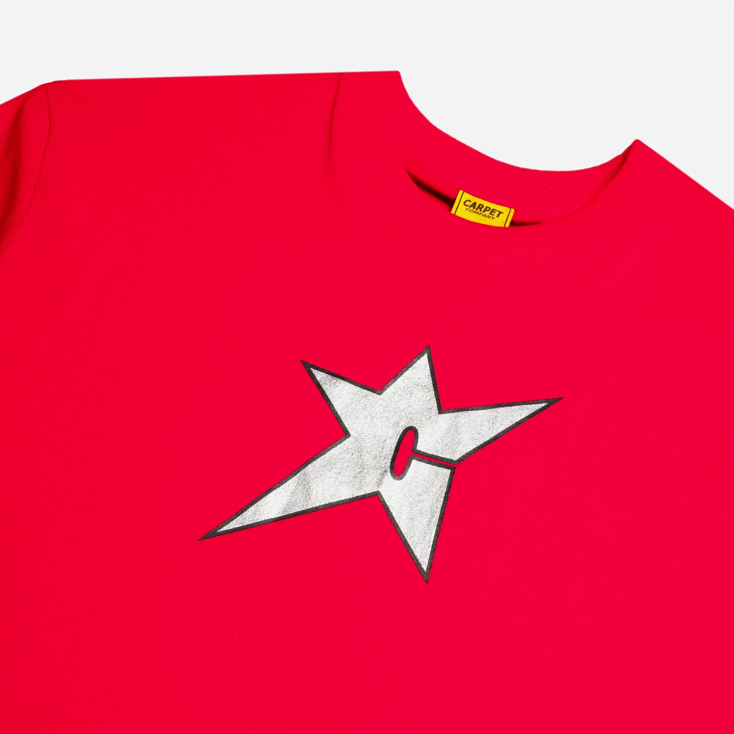 Carpet Company C Star Metallic T Shirt Red