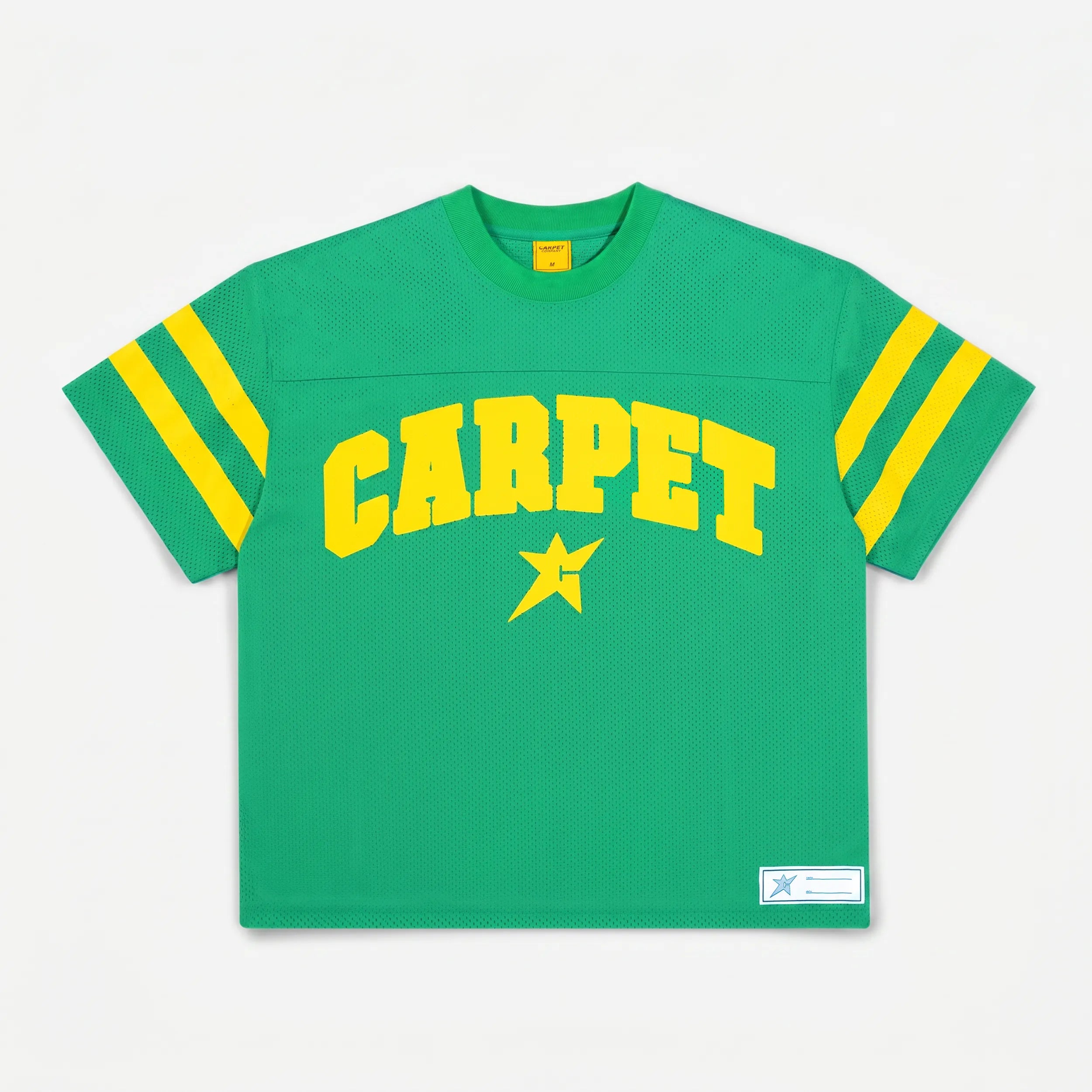 Carpet Company Football Jersey T-Shirt Green