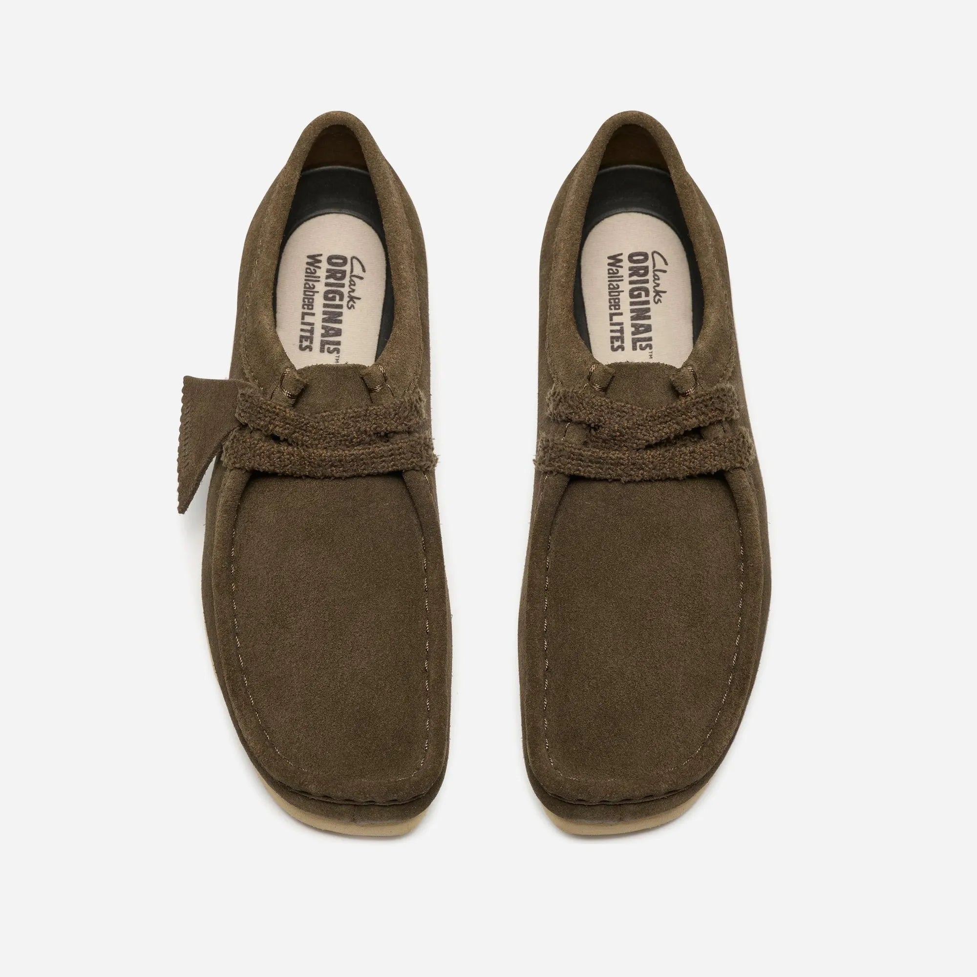 Clarks Originals Wallabee Lite Dark Olive Suede – Mocassin Femme