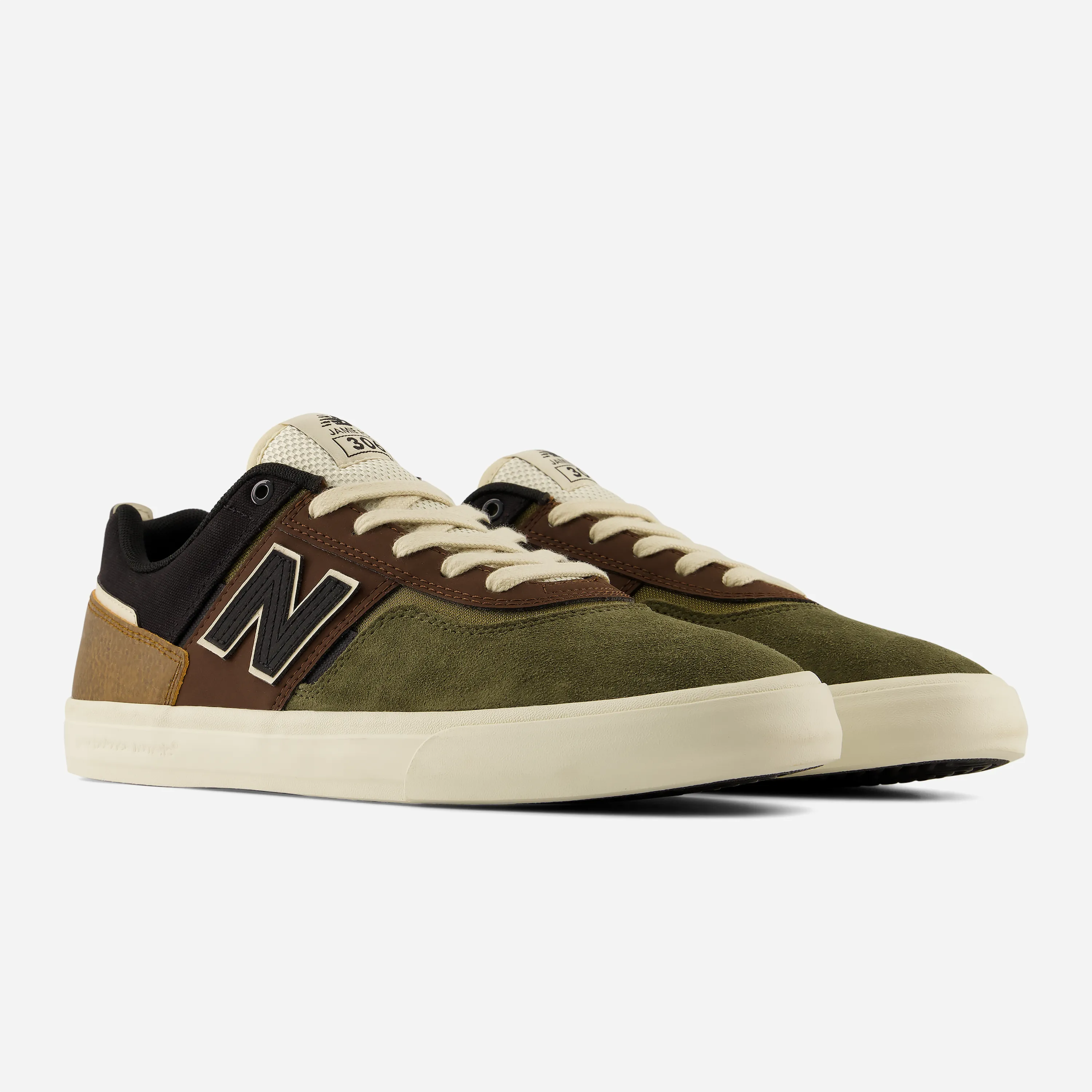 Sneakers de skate New Balance Numeric Jamie Foy 306 en daim marron et noir.