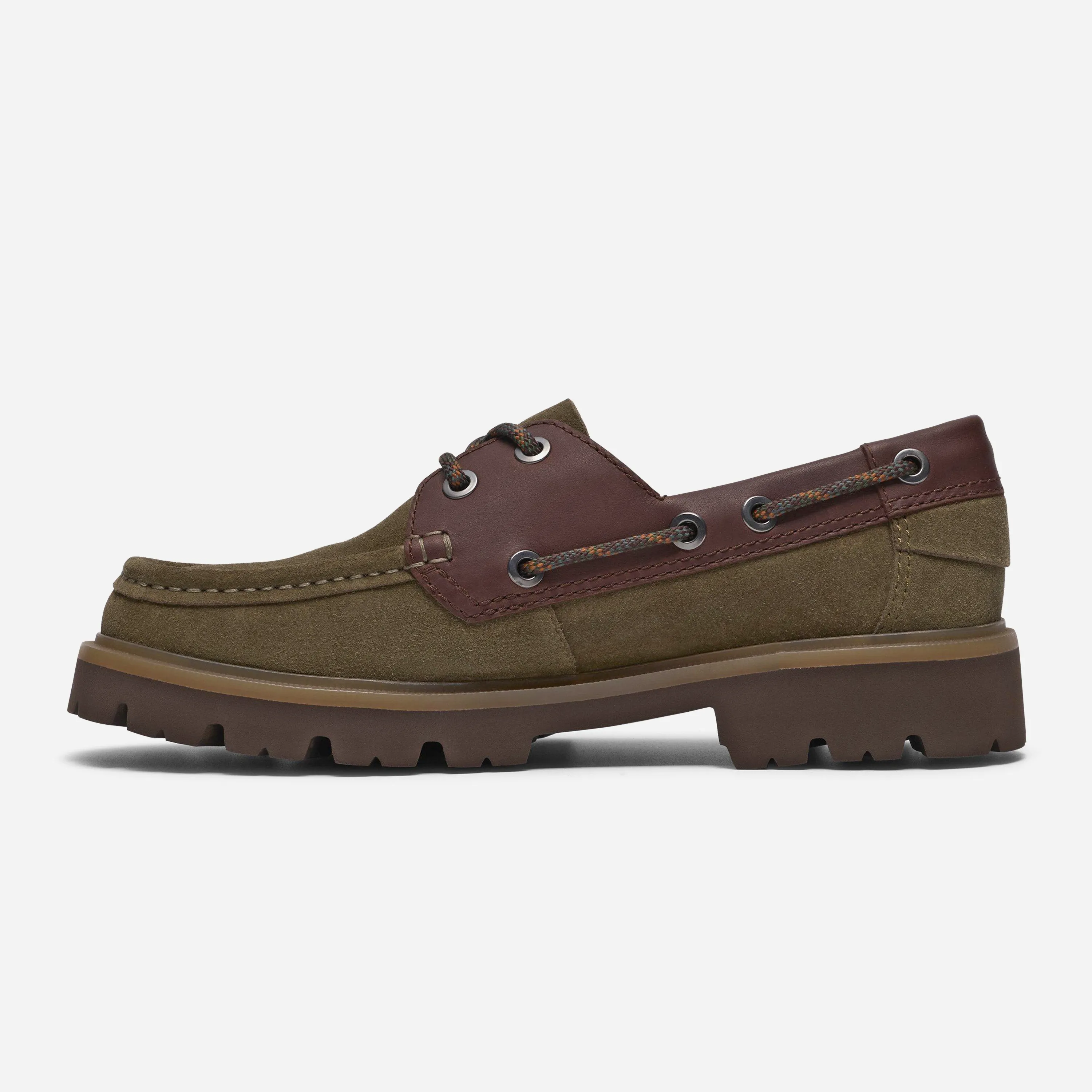 Chaussures Bateau Clarks - Cleyhill Olive / Burgundy