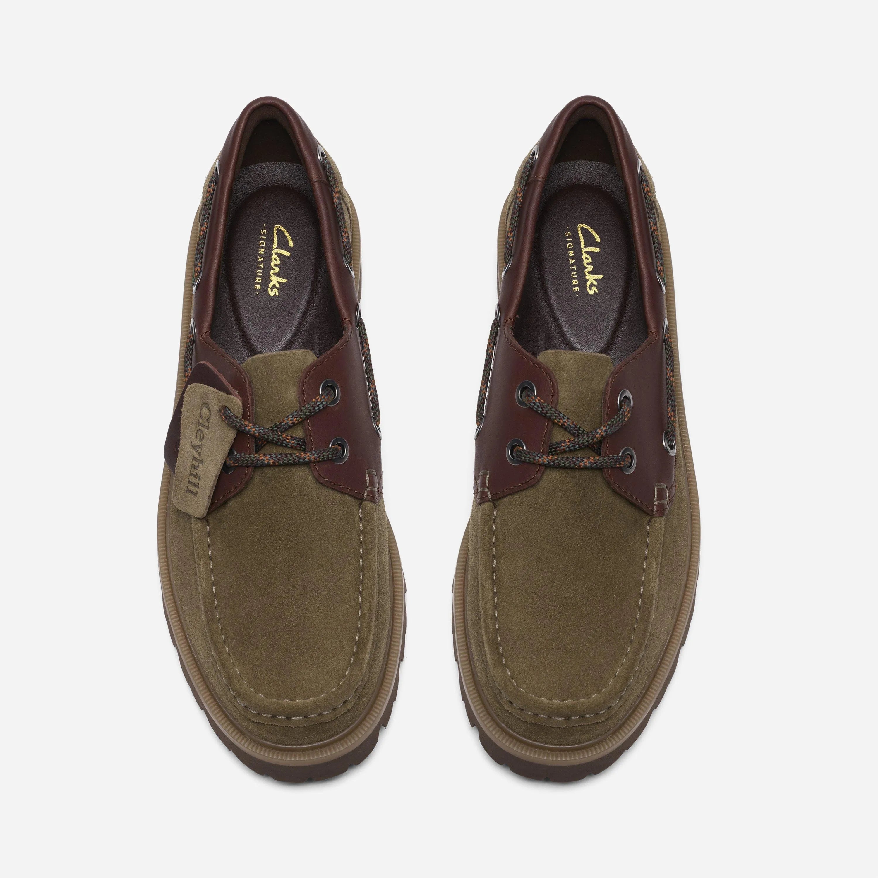 Chaussures Bateau Clarks - Cleyhill Olive / Burgundy